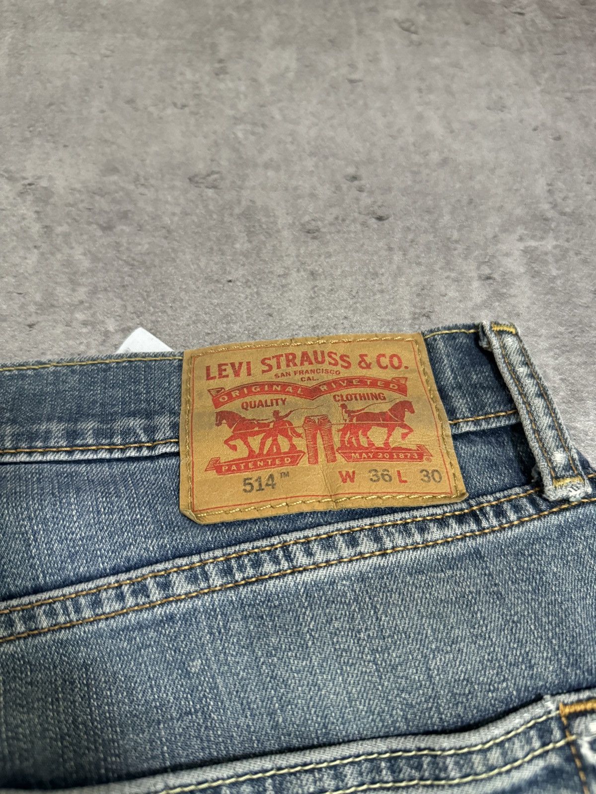 Japanese Brand × Levi's × Vintage Levi’s 514 Baggy Jeans Denim Logo Vintage Rap Skate Blue Size US 36 / EU 52 - 4 Thumbnail