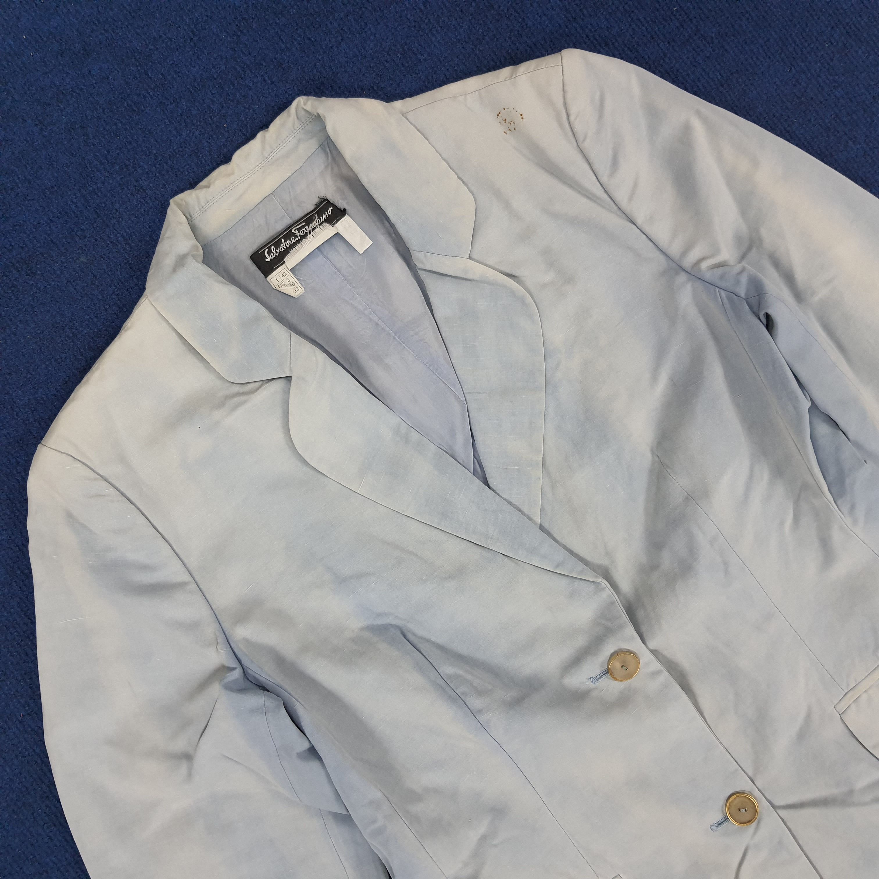 Designer × Salvatore Ferragamo × Vintage Vintage Salvatore Ferragamo Italian Designer Blazers Size XS / US 0-2 / IT 36-38 - 2 Thumbnail