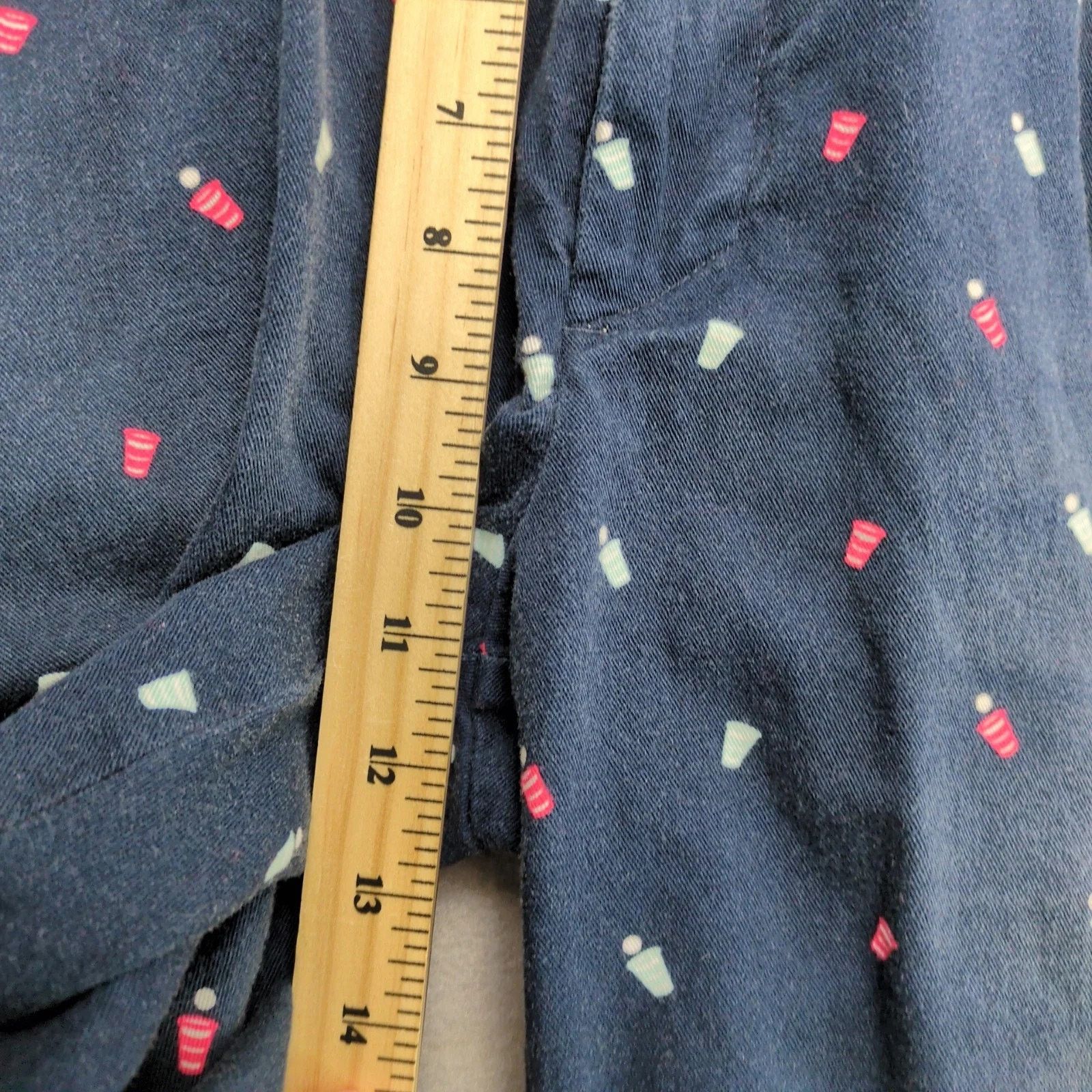 Savane Savane Beer Pong Print Navy Cotton Chino Shorts Men's 36x8" Size US 36 / EU 52 - 5 Thumbnail