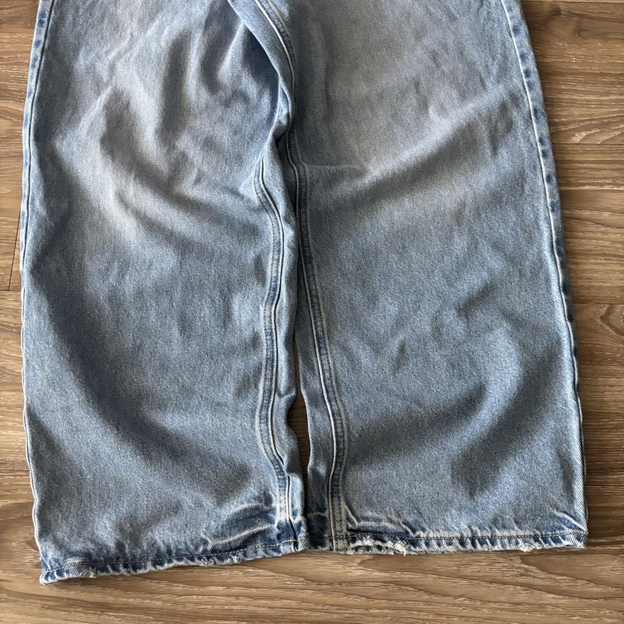 Japanese Brand Crazy Vintage Y2K/2000s Baggy Light Wash Skater Style Denim Jeans! 38x33 Size US 38 / EU 54 - 6 Thumbnail