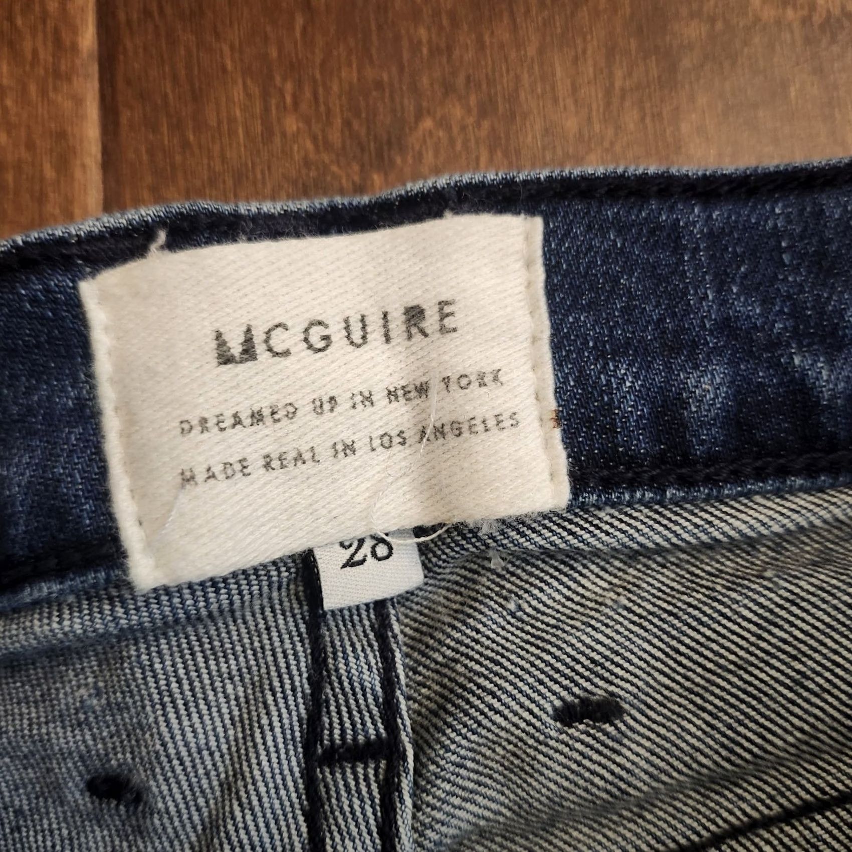 Denime McGuire Jeans Womens 28 Blue Size Skinny Stretch Denim Ankle Crop Size 28" / US 6 / IT 42 - 7 Thumbnail