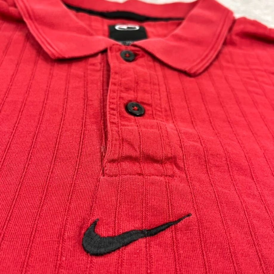 Nike VINTAGE Nike Tiger Woods Polo Shirt Mens 2XL Red Center Swoosh Check Retro Golf Size US XXL / EU 58 / 5 - 2 Thumbnail