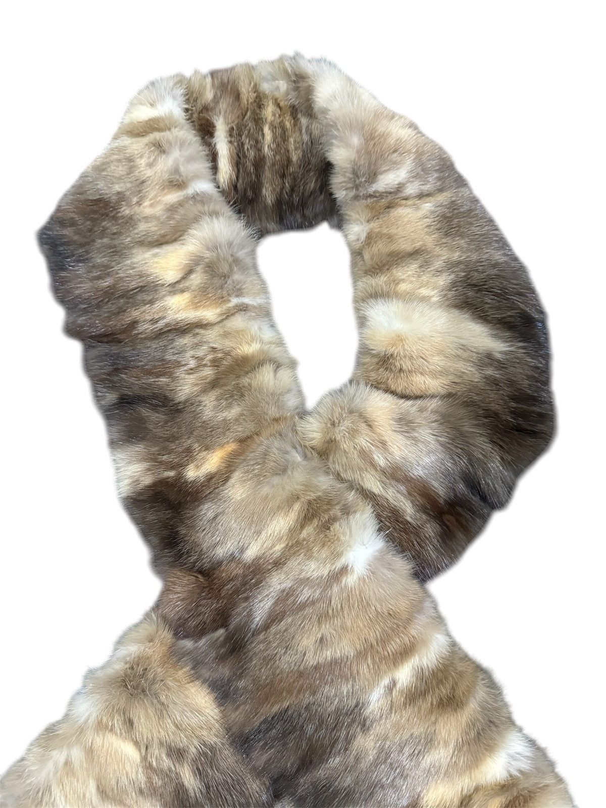 If Six Was Nine FAUX FOX LEATHER HAND MADE SCARF Size ONE SIZE - 4 Thumbnail