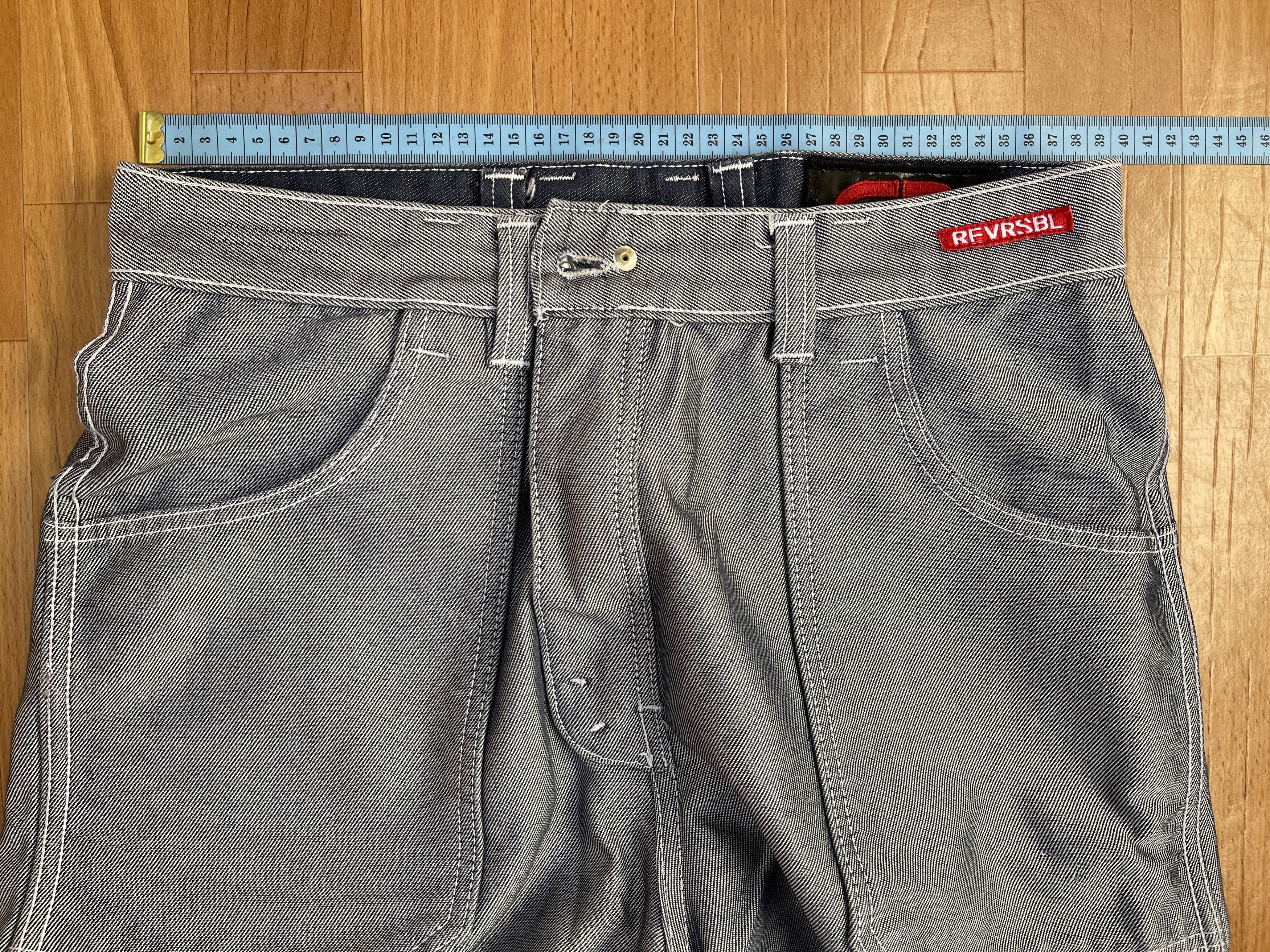 Ecko Unltd. Ecko Unltd jeans, shiny silver metallic vintage baggy Y2K 30 Size US 30 / EU 46 - 13 Thumbnail