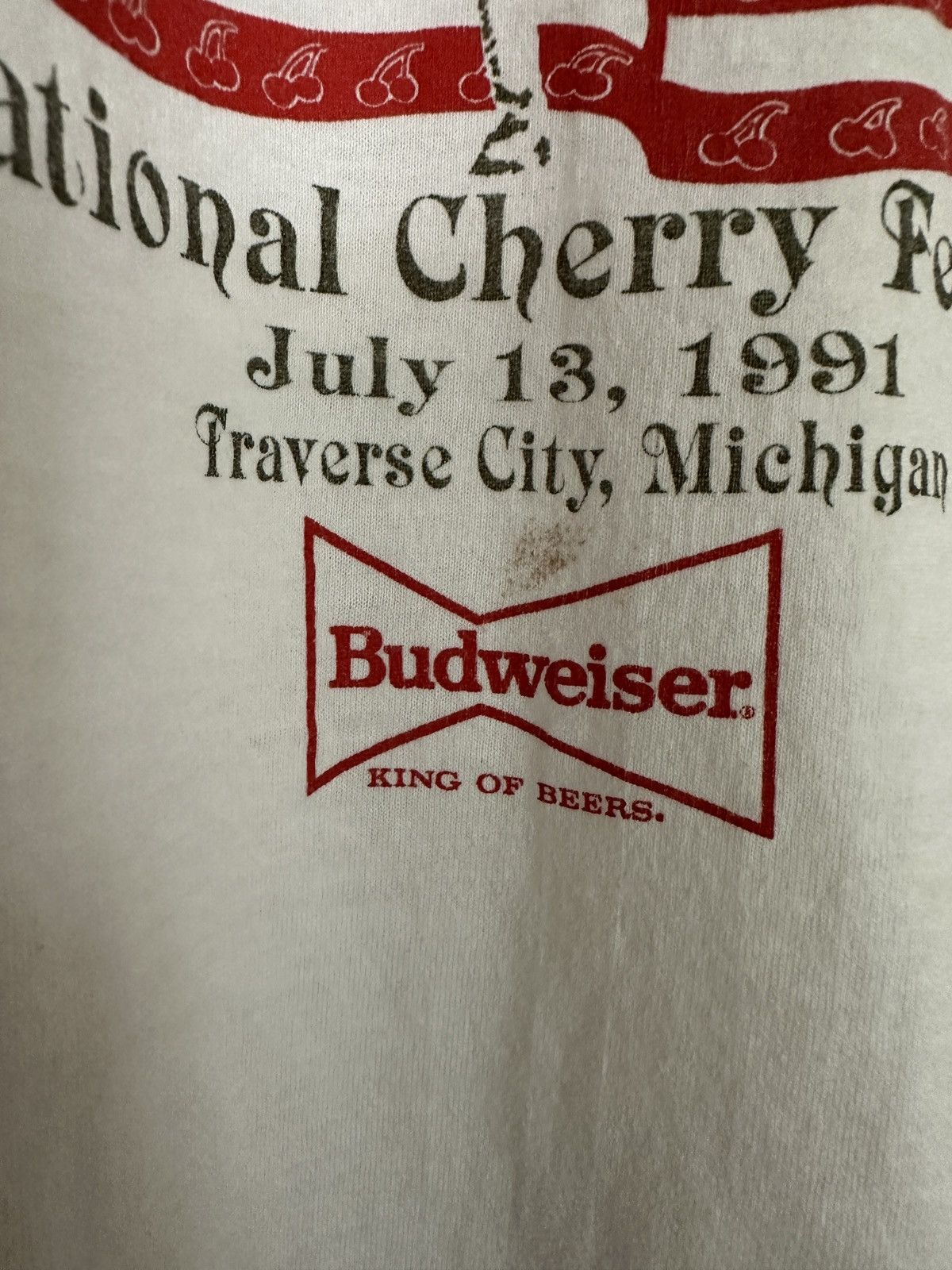 Vintage Vintage 90s National Cherry Festival Race Run Graphic Tee Size US L / EU 52-54 / 3 - 3 Thumbnail