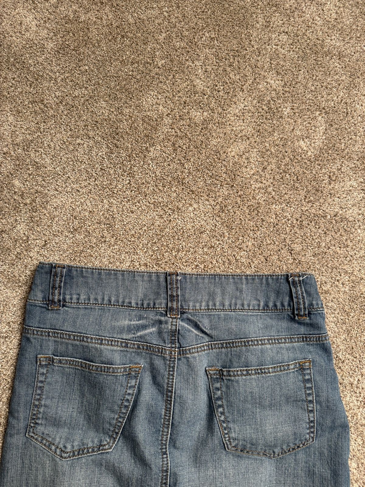 Point Zero POINT ZERO “MENDED” DENIM SKIRT Size 30" / US 8 / IT 44 - 6 Thumbnail