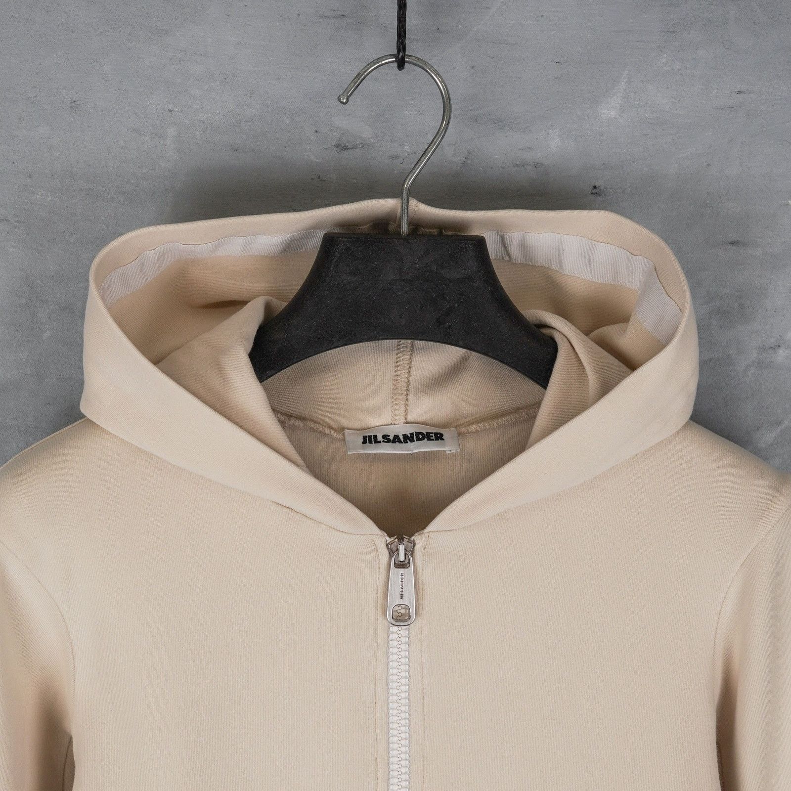 Jil Sander Jil sander beige double zip back logo hoodie sweatshirt Size S / US 4 / IT 40 - 3 Thumbnail