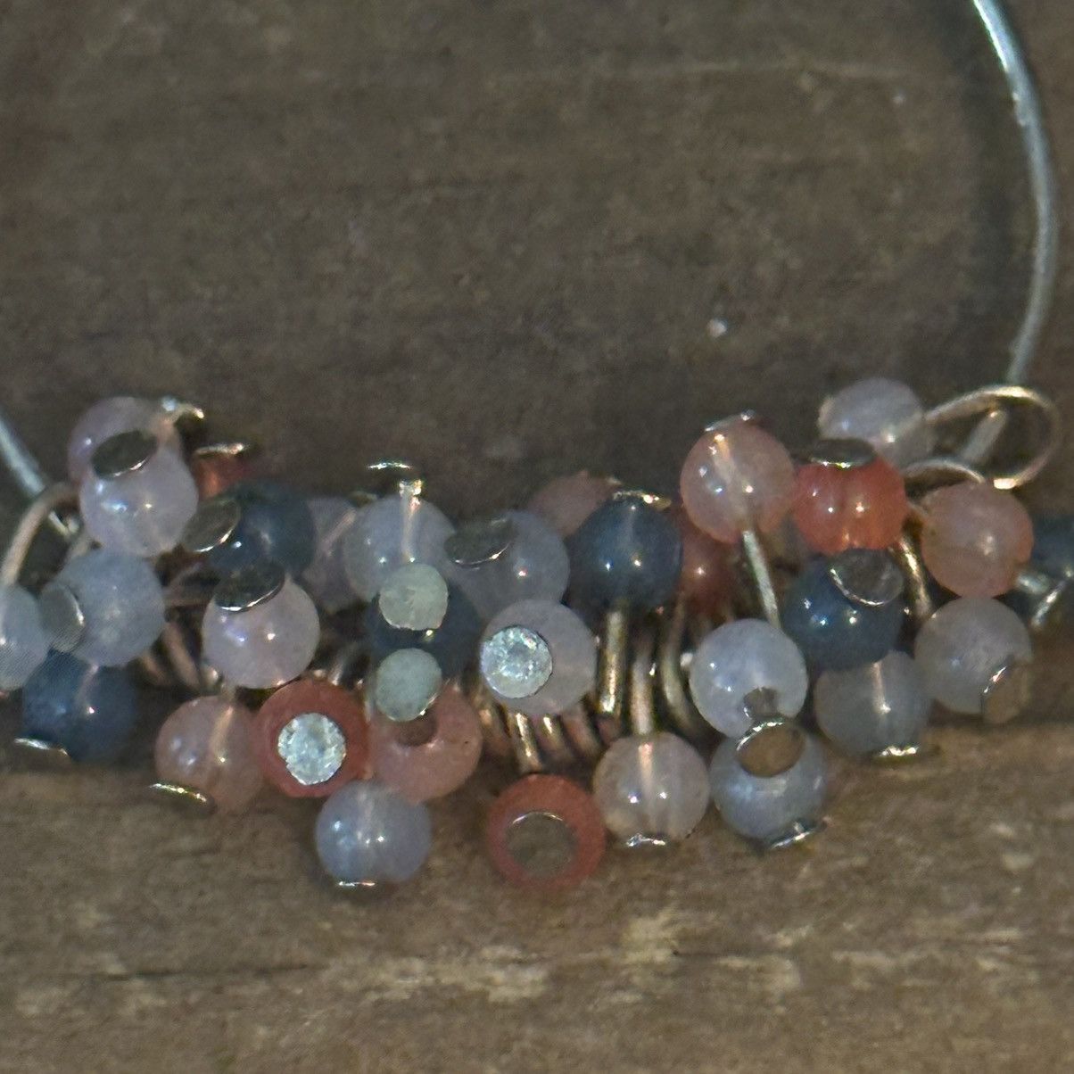 Other Gold tone multicolor dangle beads hoop earrings Size ONE SIZE - 4 Thumbnail