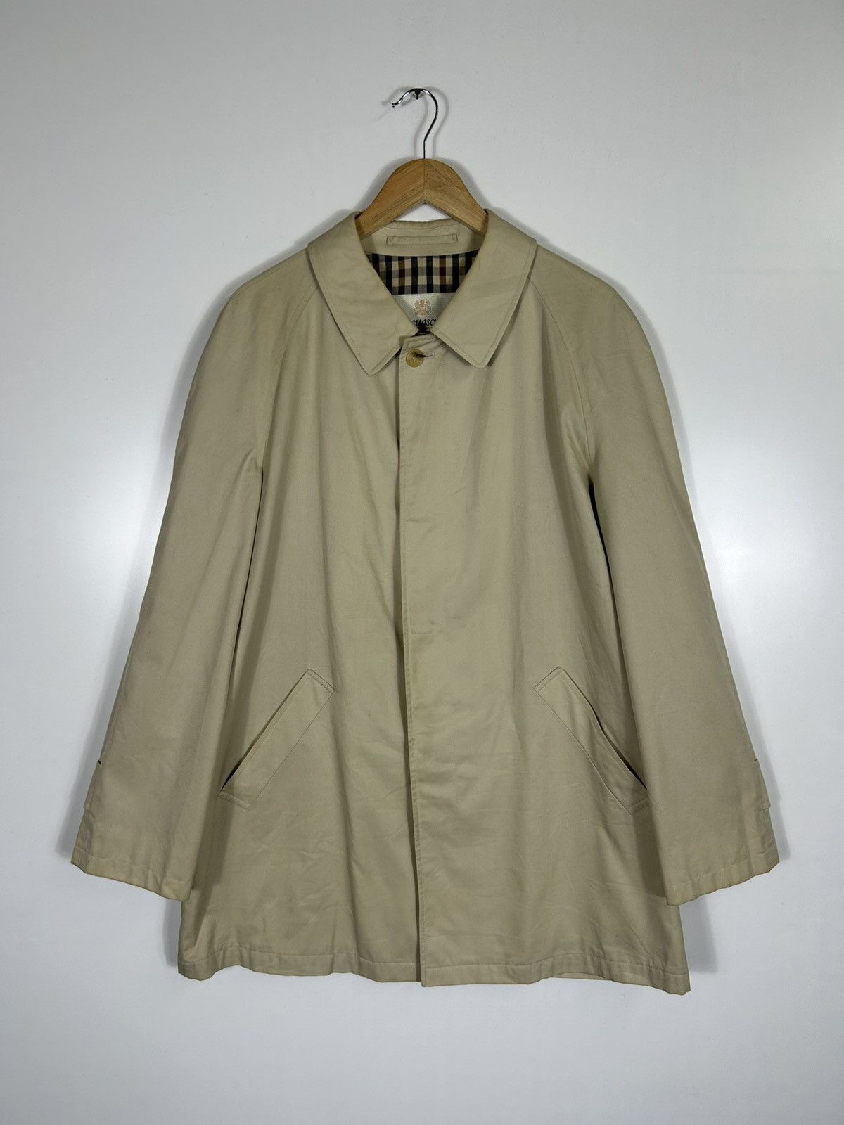Aquascutum × Vintage ⚡️Vintage Aquascutum England Button Coat Jacket Size US M / EU 48-50 / 2 - 2 Thumbnail