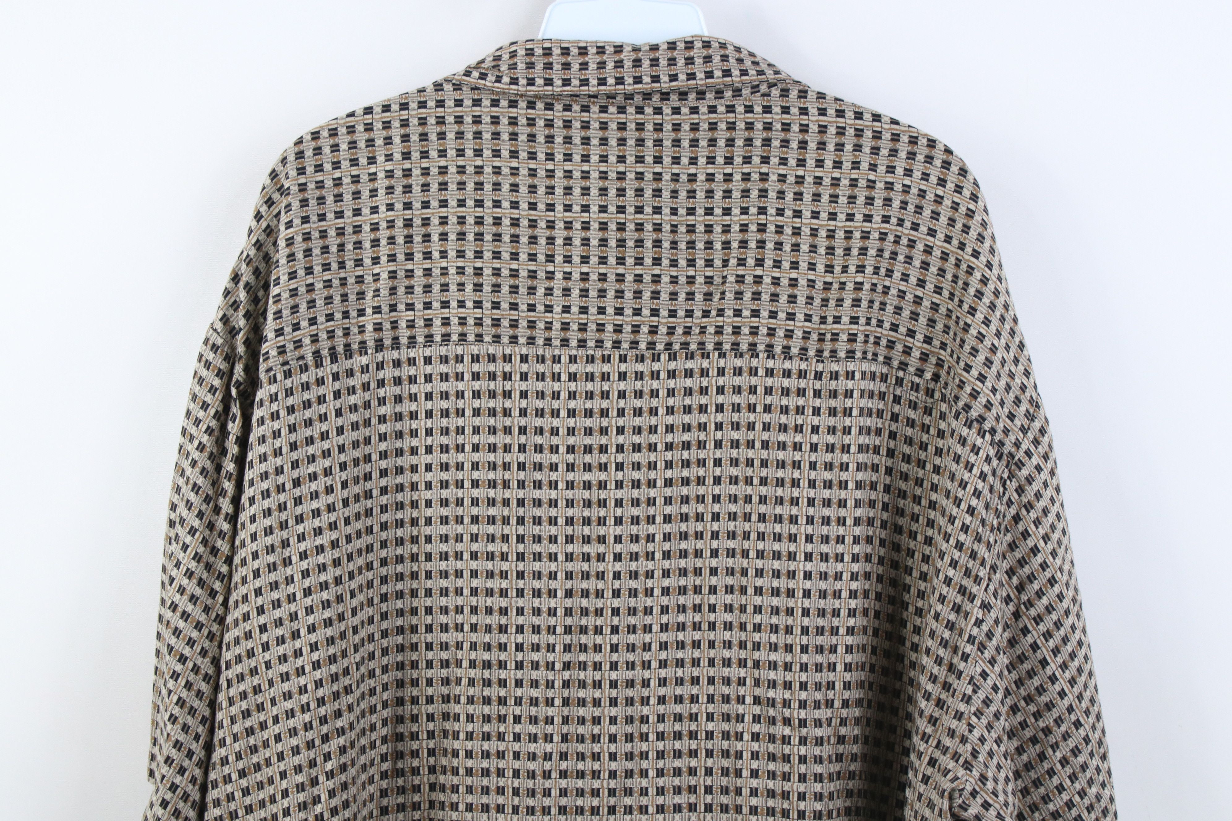 Vintage Vintage 90s Streetwear Checkered Short Sleeve Button Shirt Size US XL / EU 56 / 4 - 9 Thumbnail
