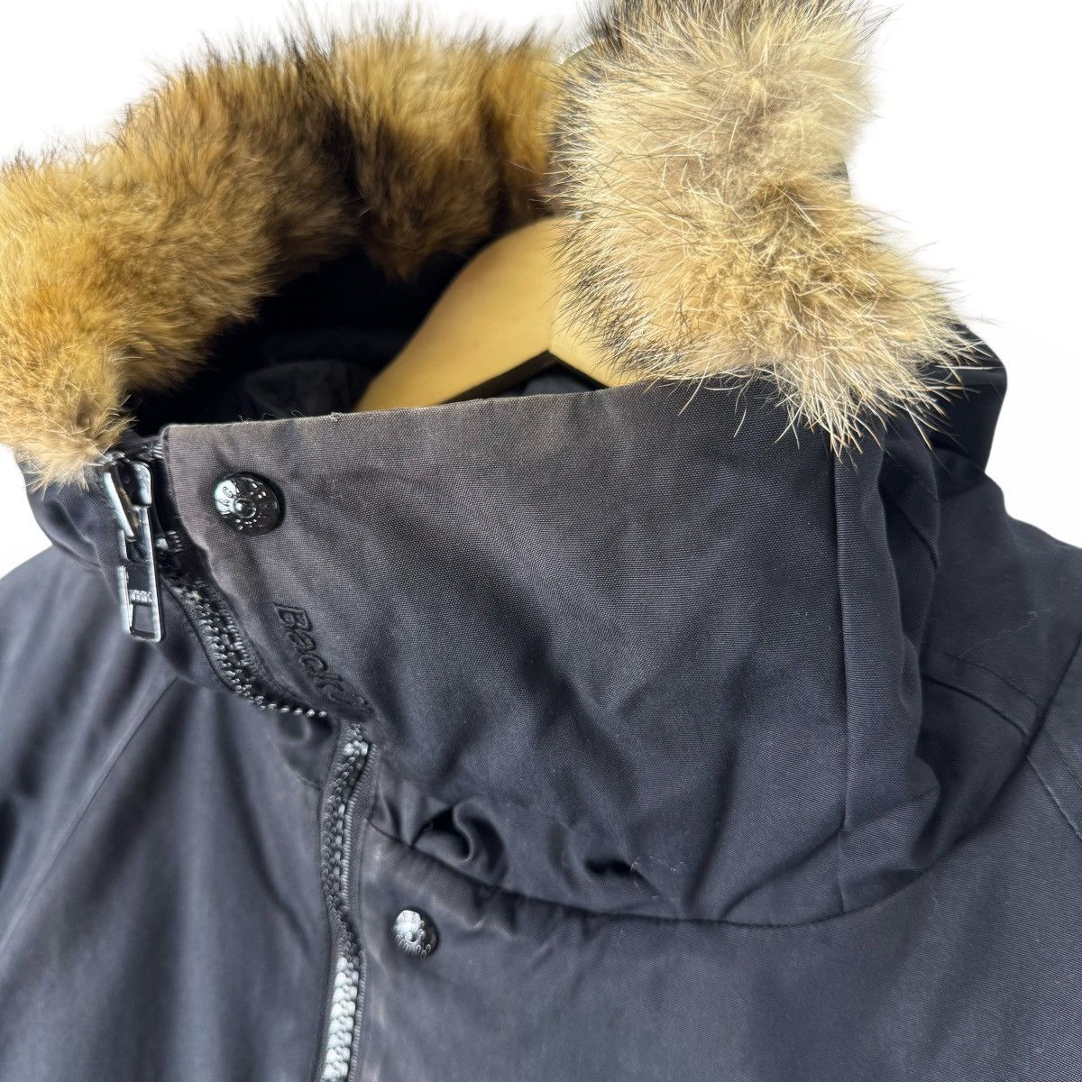 If Six Was Nine ❄️BACK CHANNEL FUR HOODIE DOWN ZIPPER JACKET Size US L / EU 52-54 / 3 - 7 Thumbnail