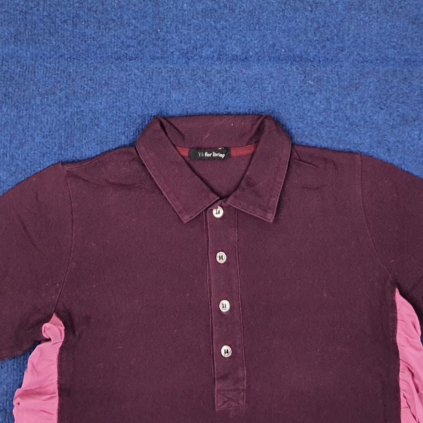 Y's Vintage Y's for Living by Yohji Yamamoto Polo Shirt C249N26 Size S / US 4 / IT 40 - 2 Thumbnail