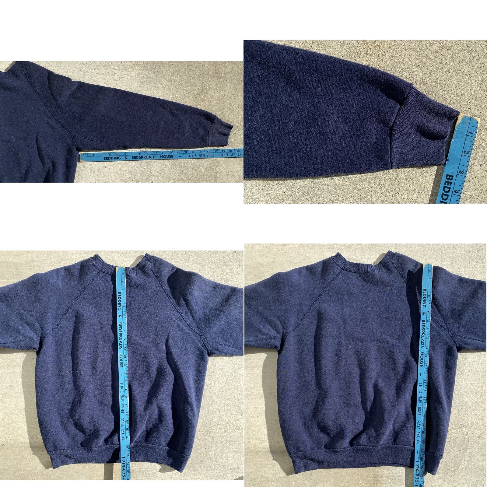 Vintage VINTAGE Discus Athletic Sweatshirt Raglan Pullover Blue XL Mens Underarm Gusset Cotton Blend Size US XL / EU 56 / 4 - 11 Thumbnail