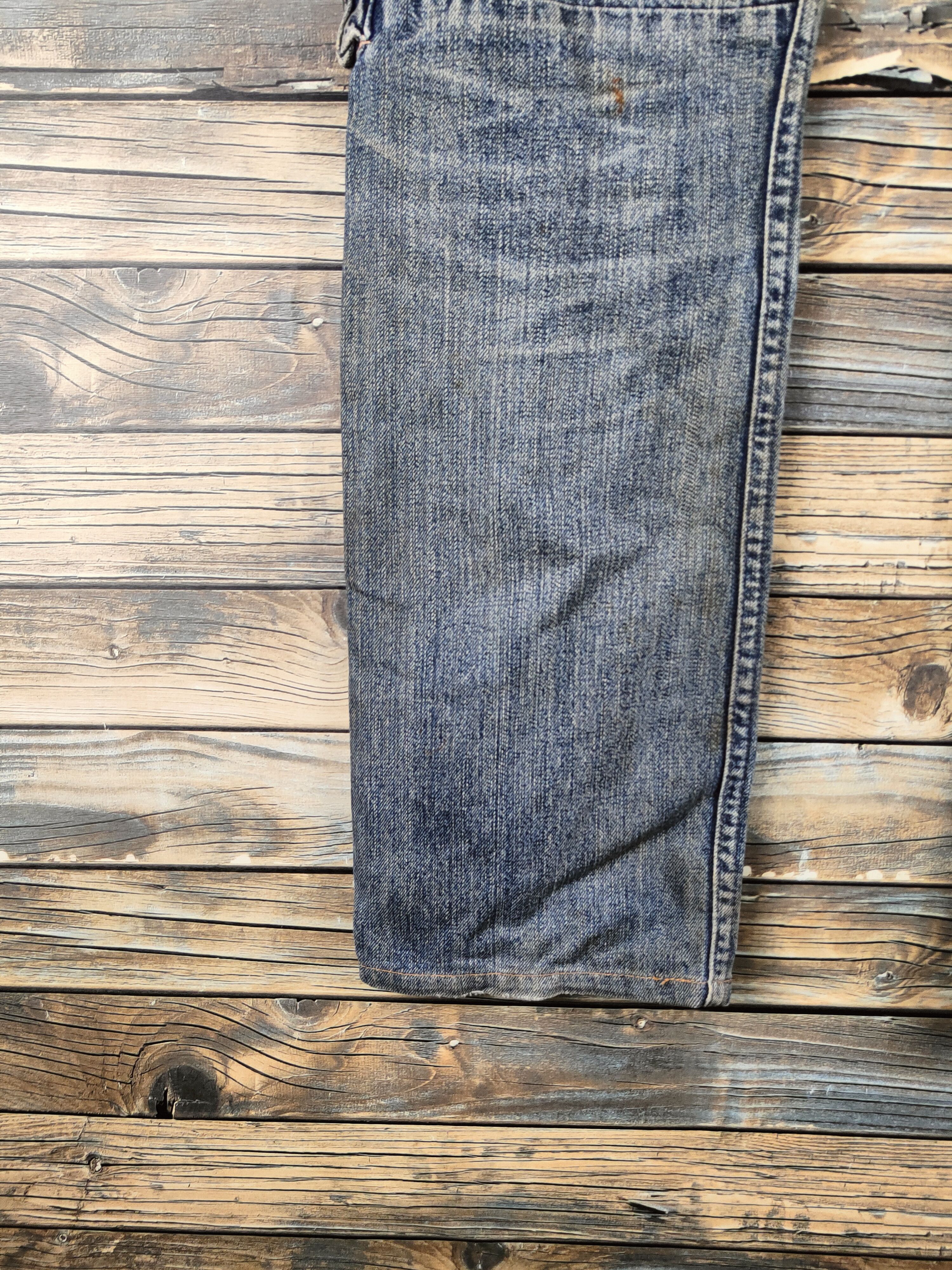 Johnbull DL Johnbull Blue Distressed Ripped Jeans #46-896 Size US 33 - 9 Thumbnail