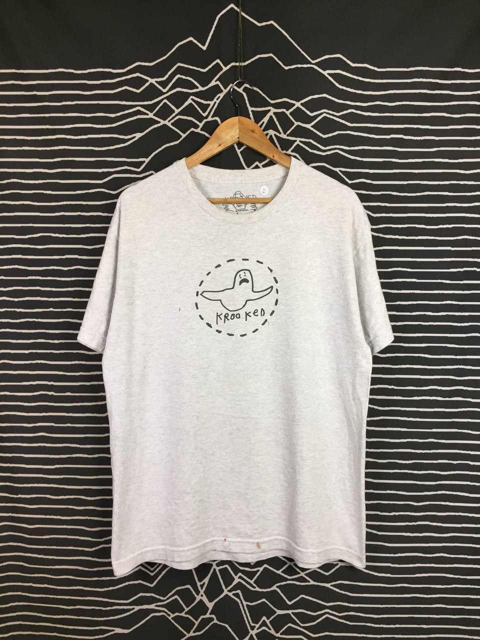 Krooked Krooked Skateboarding Mark Gonzales Crying Ghost Logo Tee Size US L / EU 52-54 / 3 - 1 Thumbnail