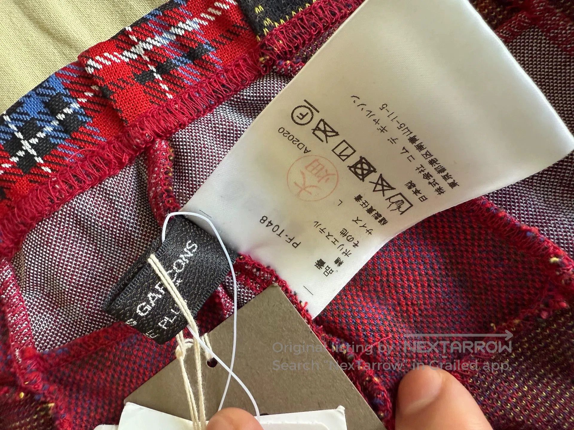 Comme des Garcons Comme des Garcons Plaid paneled trousers. Size US 32 / EU 48 - 4 Thumbnail