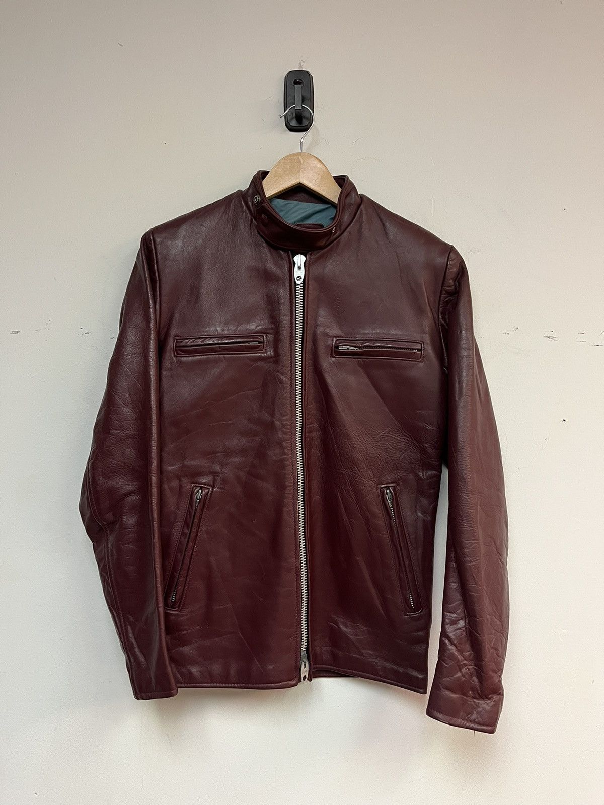 Vintage 60’s/70’s British Cycle Leather Jacket Size US S / EU 44-46 / 1 - 1 Thumbnail