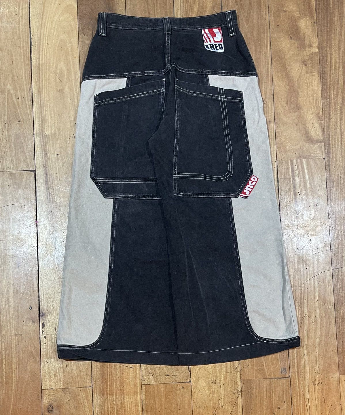 JNCO Vintage JNCO TRED jeans Black-beige 32 Y2K SURFWEAR RARE Size US 32 / EU 48 - 1 Thumbnail