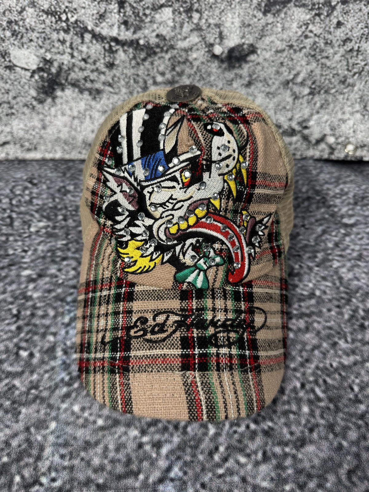 Ed Hardy Ed Hardy by Christian Audigier Baseball Cap Y2K Tattoo Rare Size ONE SIZE - 2 Thumbnail