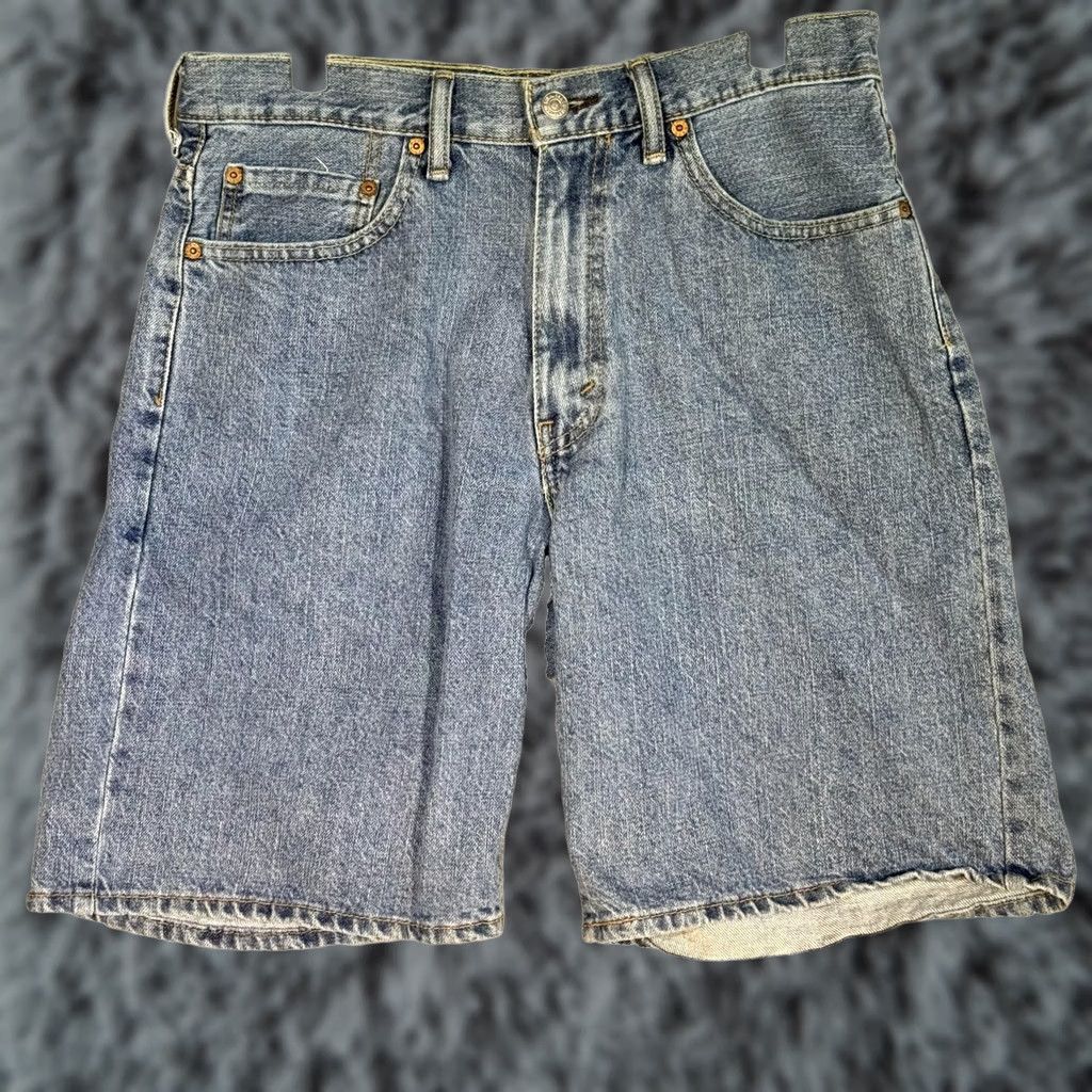Levi's VINTAGE Levi’s 550 Denim Shorts Mens 34 Blue Relaxed Fit Bermuda Casual Summer Size US 34 / EU 50 - 1 Thumbnail