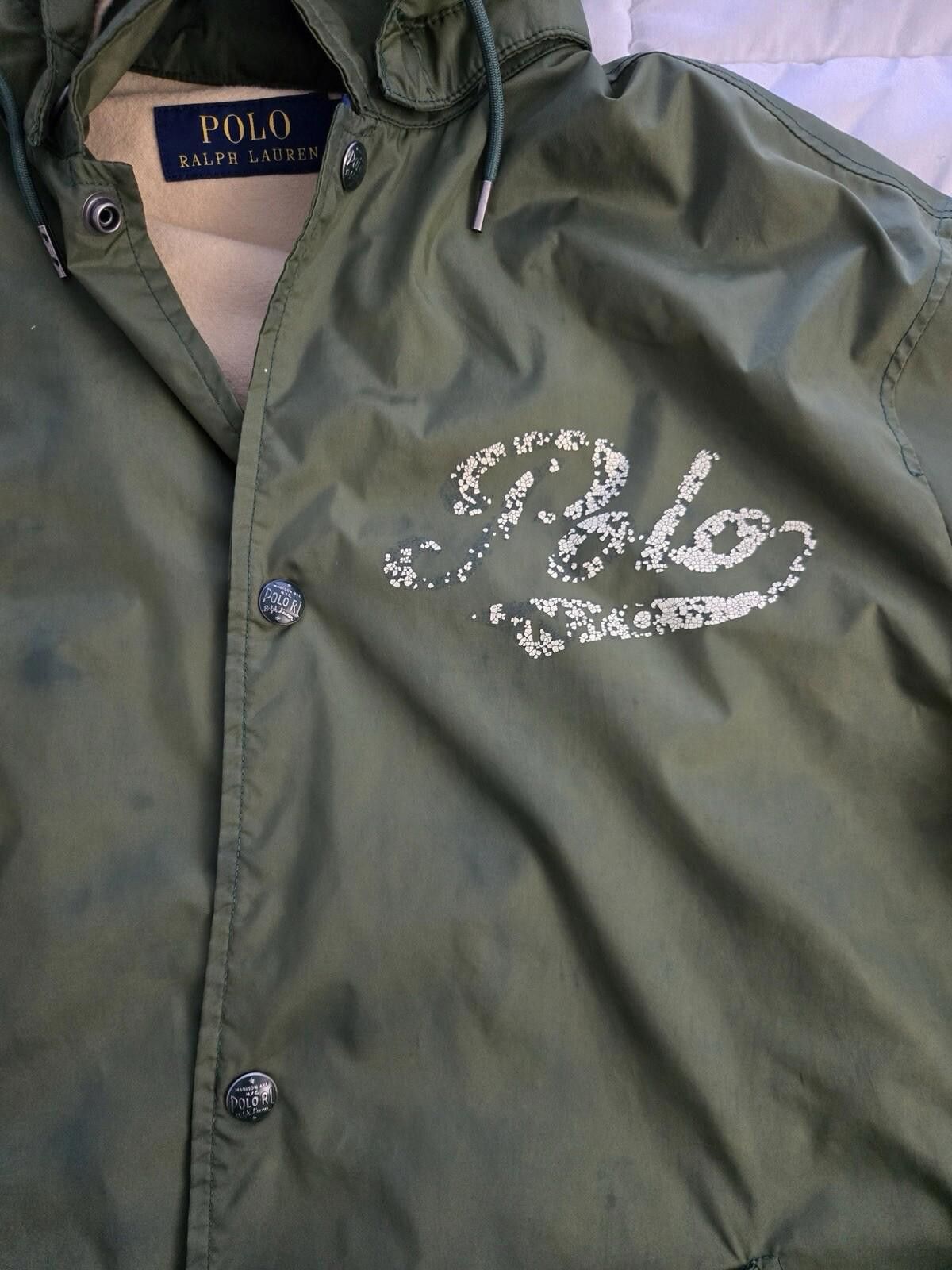 Polo Ralph Lauren Polo Ralph Lauren Green Nylon Hooded Windbreaker Jacket M Size US M / EU 48-50 / 2 - 2 Thumbnail