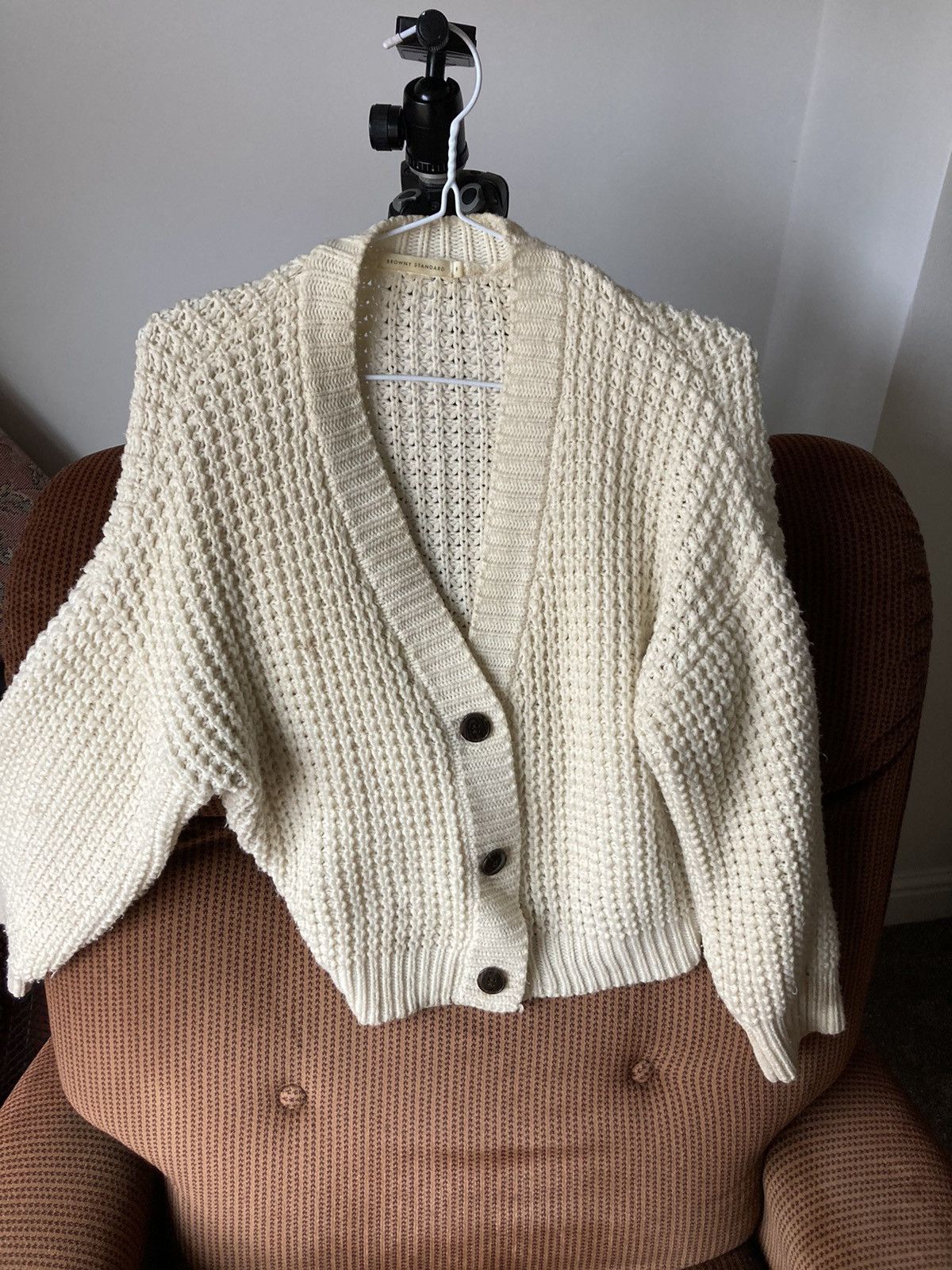 Designer × Other Browny Standard Cream Cardigan Size M / US 6-8 / IT 42-44 - 5 Thumbnail