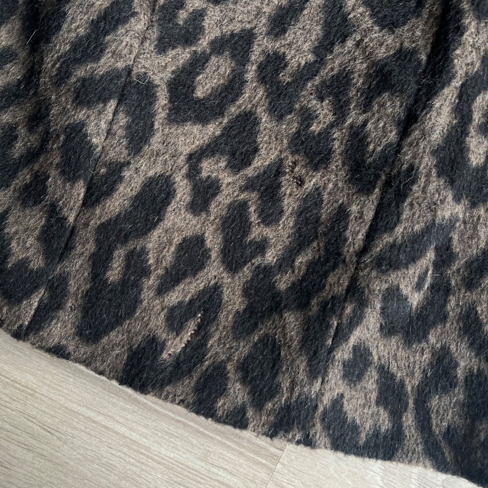 Cinzia Rocca Cinzia Rocca Alpaca Wool Leopard Pattern Coat 8714AC Size M / US 6-8 / IT 42-44 - 12 Thumbnail