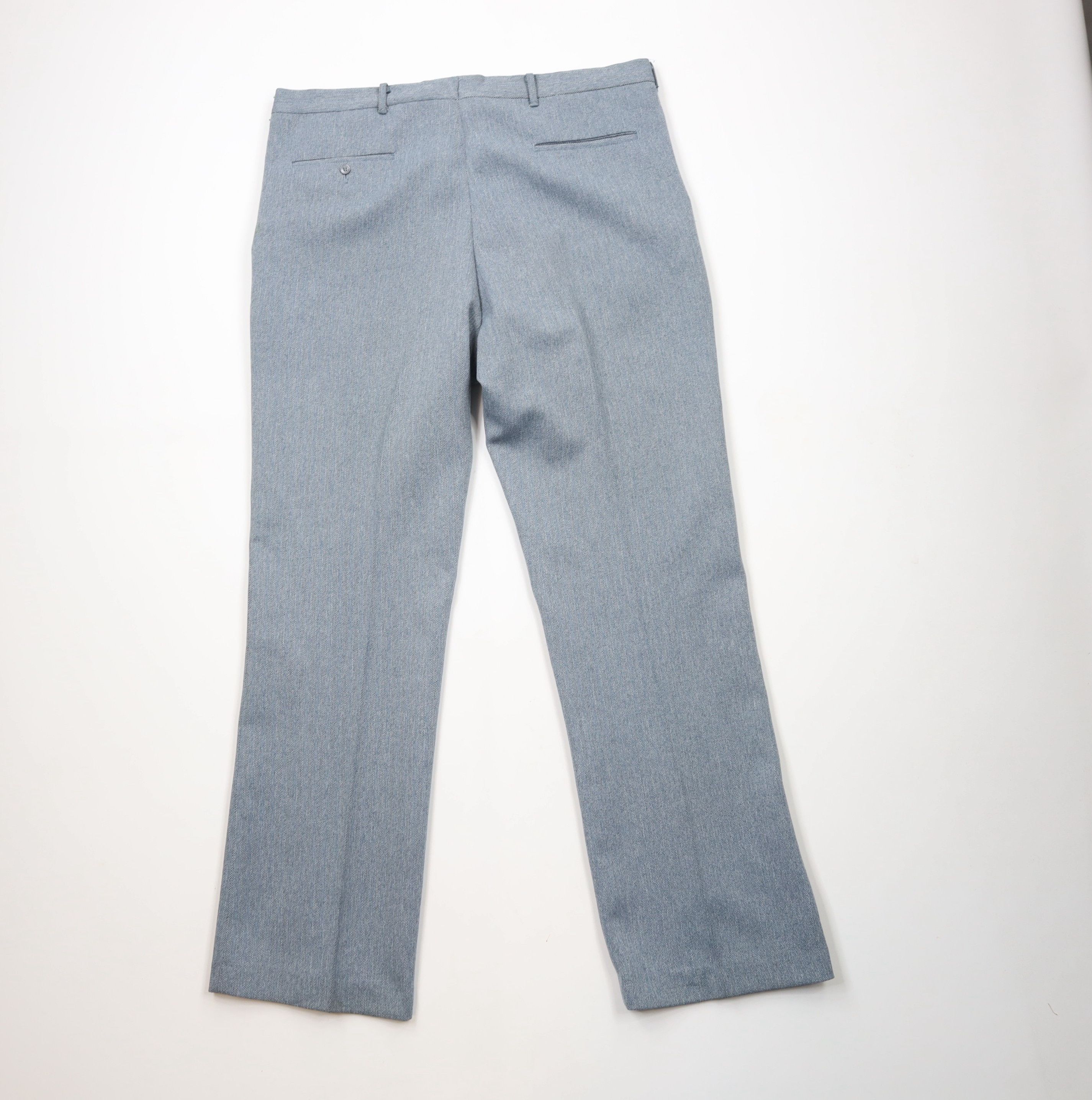 Vintage Vintage 70s Streetwear Herringbone Wide Leg Chino Pants USA Size US 38 / EU 54 - 11 Thumbnail