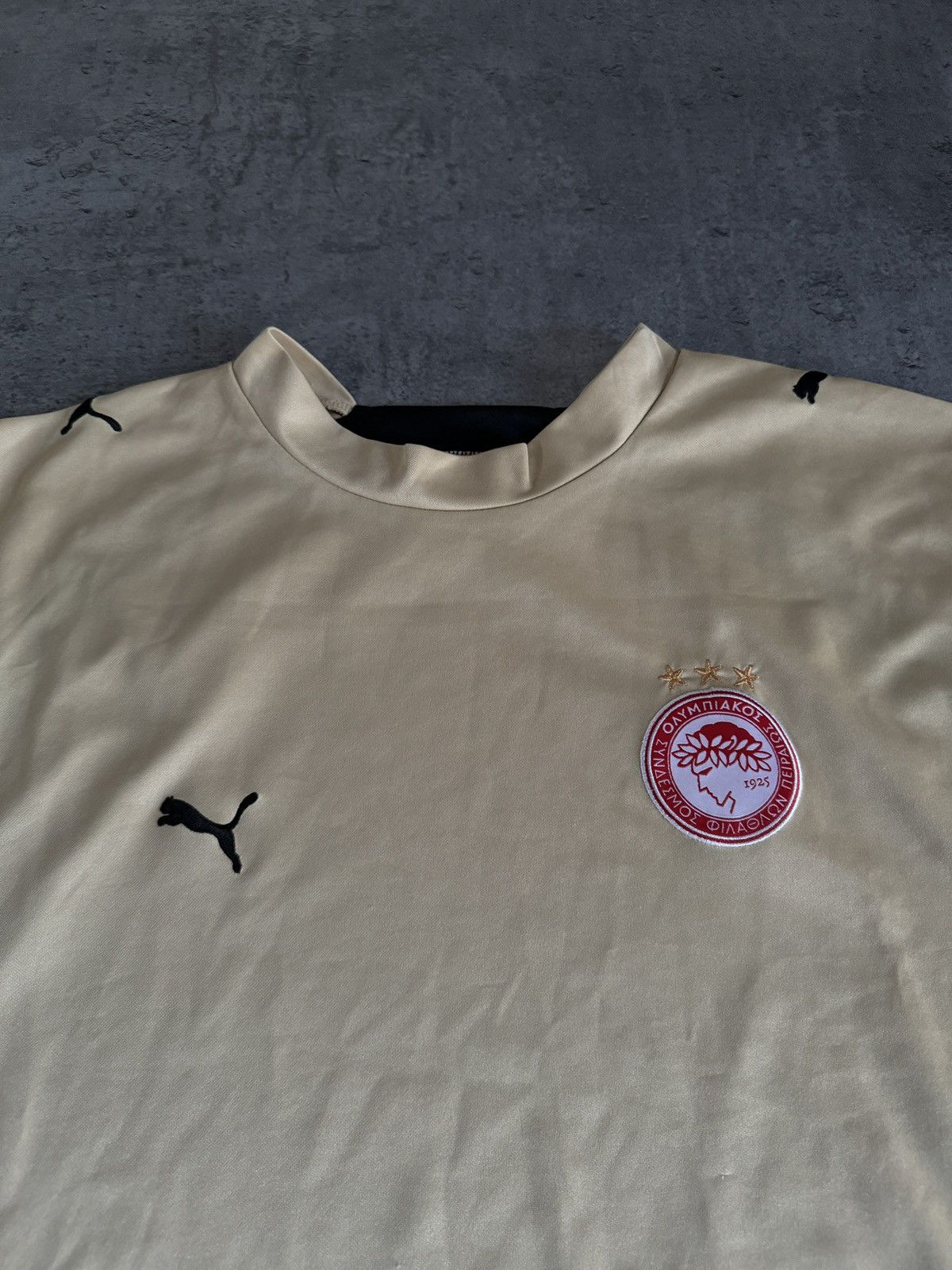 Puma × Vintage Puma Olimpiacos Pireus Vintage Football Soccer Jersey Logo Size US XXL / EU 58 / 5 - 3 Thumbnail