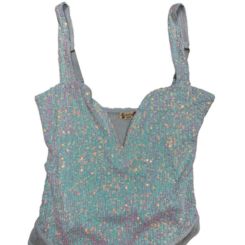 Free People NWT New Free People Intimately FP Sparks Fly Icy Blue Bodys Size XS / US 0-2 / IT 36-38 - 4 Thumbnail