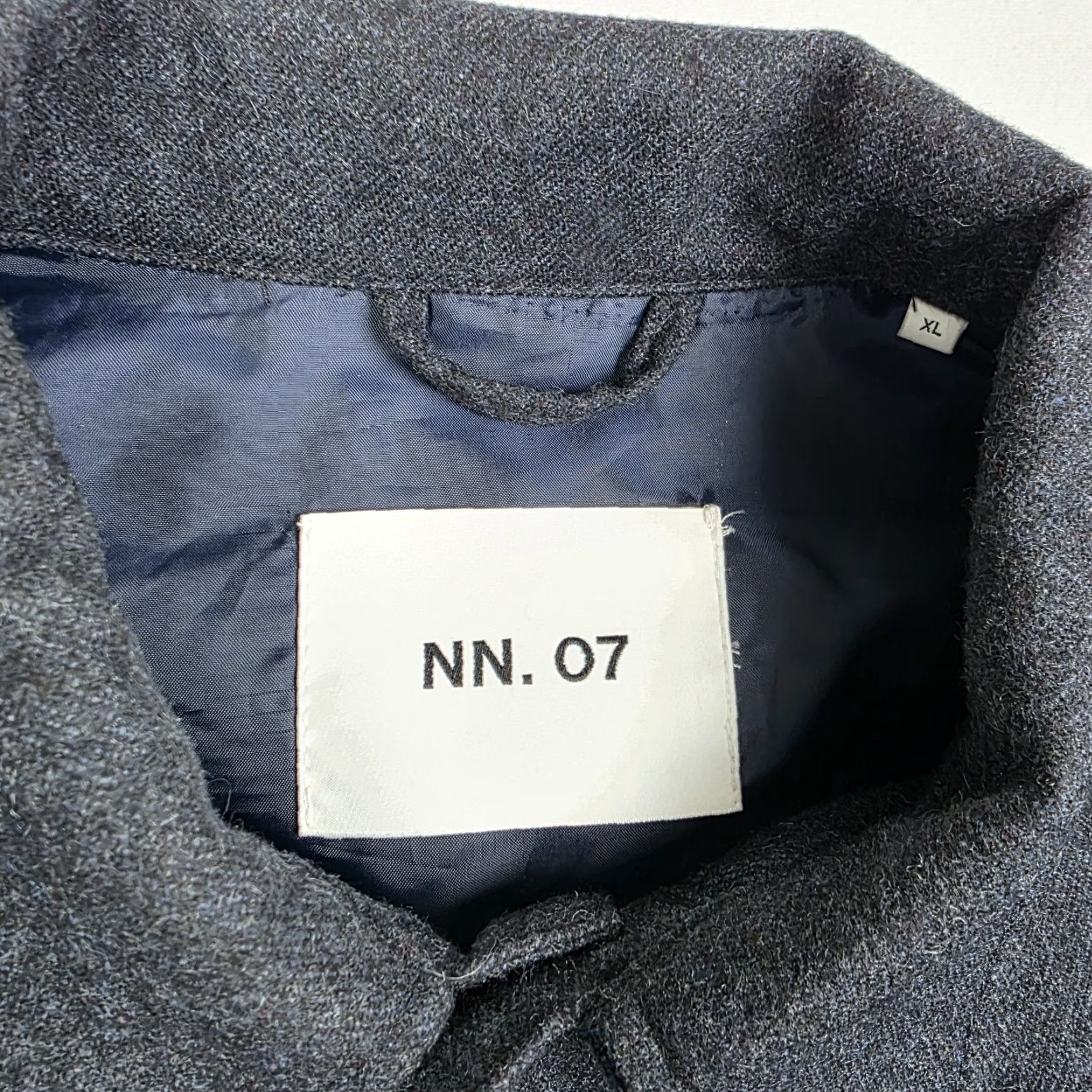 NN07 NN07 Isak Shacket Mens XL Gray Recycled Wool Jacket Button Shirt Pockets Size US XL / EU 56 / 4 - 4 Thumbnail