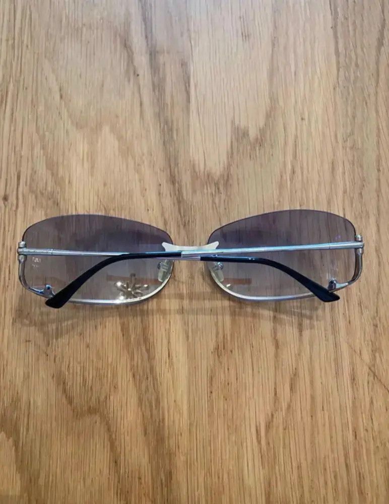 Prada × Vintage PRADA Sunglasses Rimless Sport Metal Frame Shield Wrap Size ONE SIZE - 2 Thumbnail