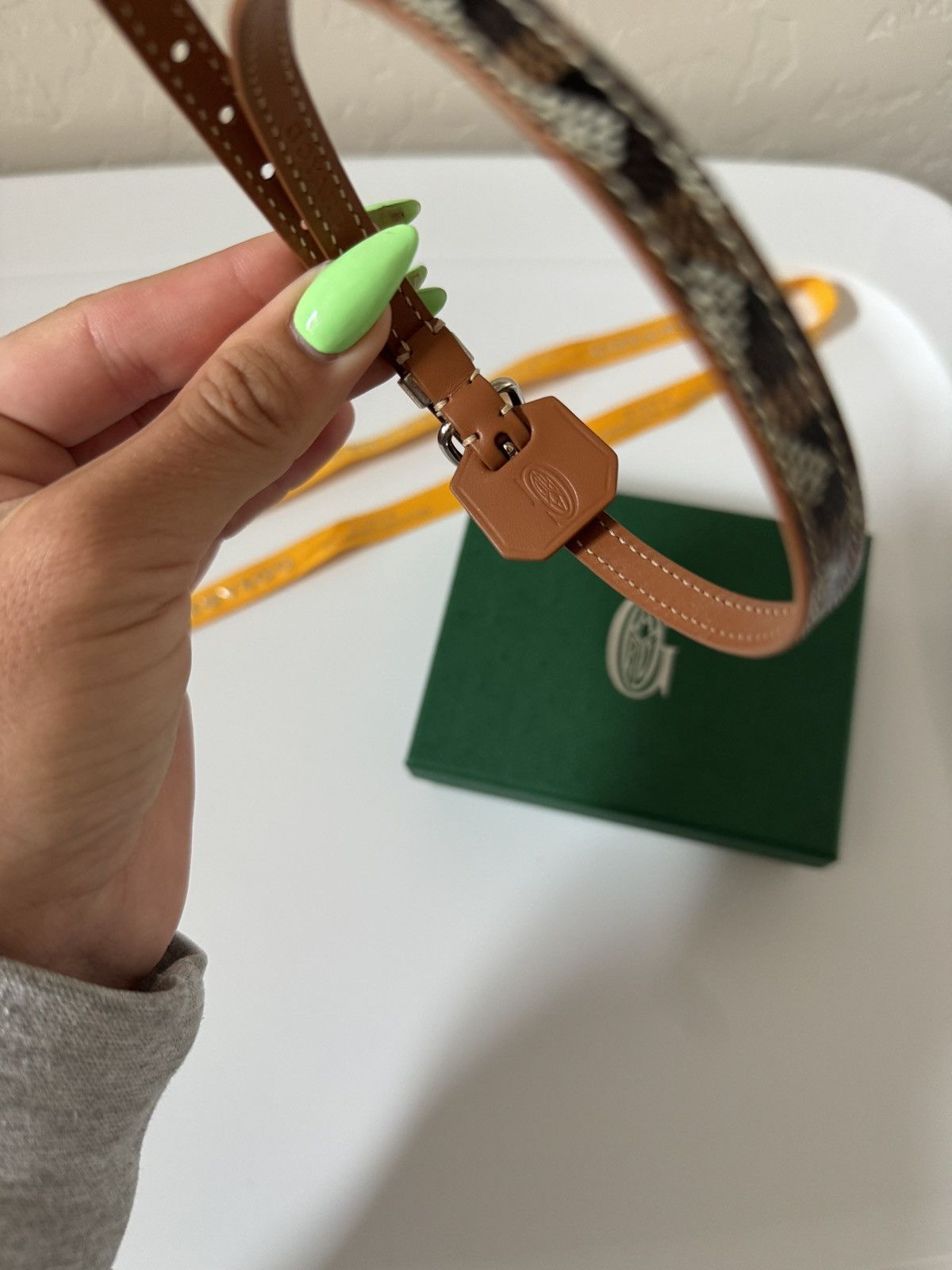 Goyard Goyard dog collar used for a photo and wiped off like NEW Size ONE SIZE - 9 Thumbnail