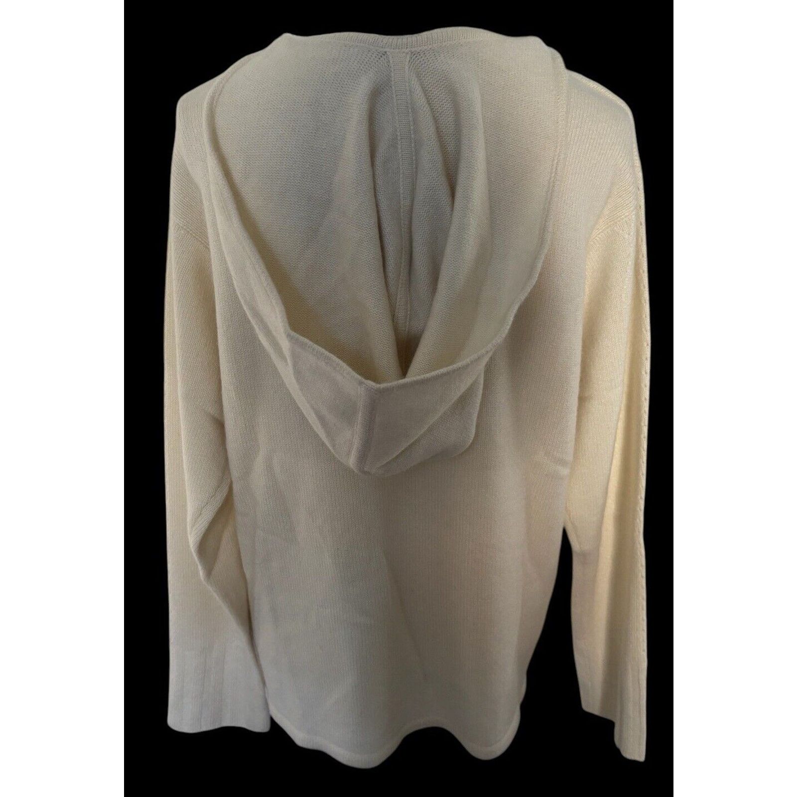 Other Garnet Hill 2 Ply Cashmere Ivory Hoodie Tunic Women’s Sz M Size M / US 6-8 / IT 42-44 - 3 Thumbnail
