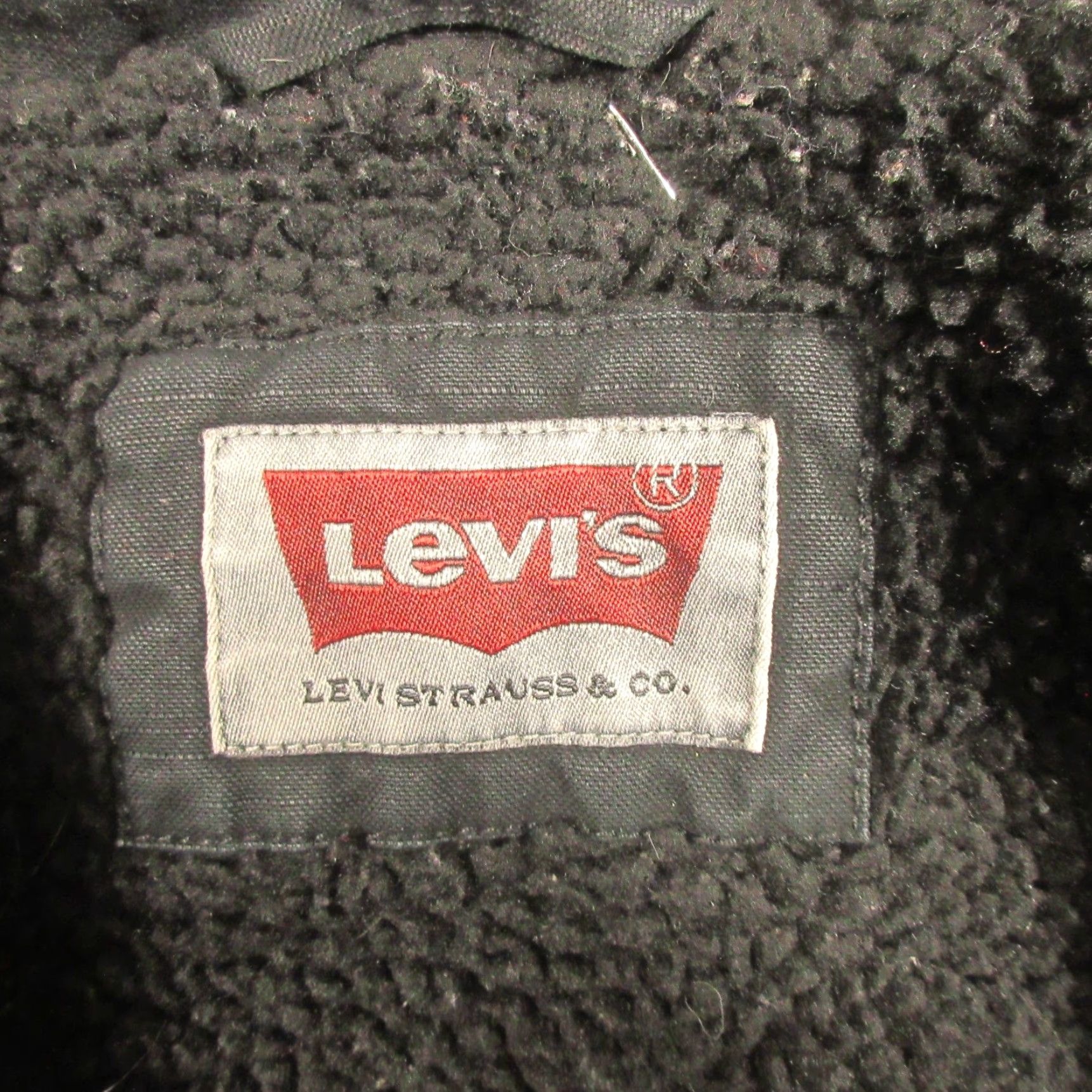 Levi's VINTAGE Levis Bomber Jacket Men L Black Canvas Cotton Sherpa Lined Wind-Resistant Quilted Pockets Stand-Up Collar Full Zip Size US L / EU 52-54 / 3 - 3 Thumbnail