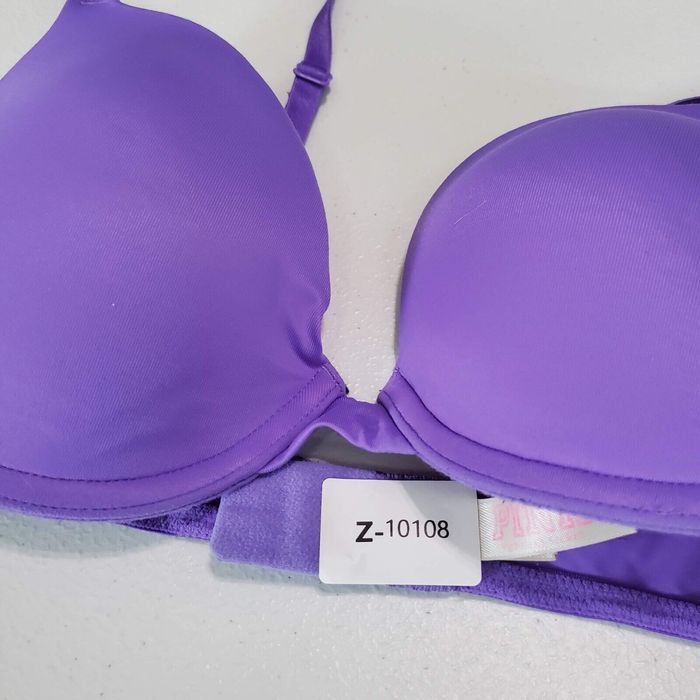 Victoria's Secret Victoria Secret PINK Women Bra 34C Purple Padded  Underwire Convertible