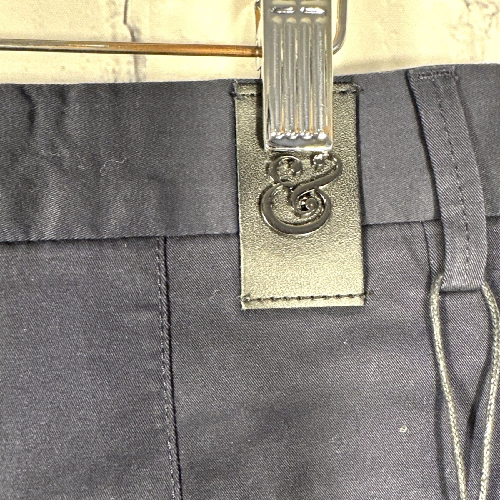 CO NWT Collars & Co CEO Chino Five Pocket Cotton Stretch Pants Navy 34x32 Men Size US 34 / EU 50 - 4 Thumbnail