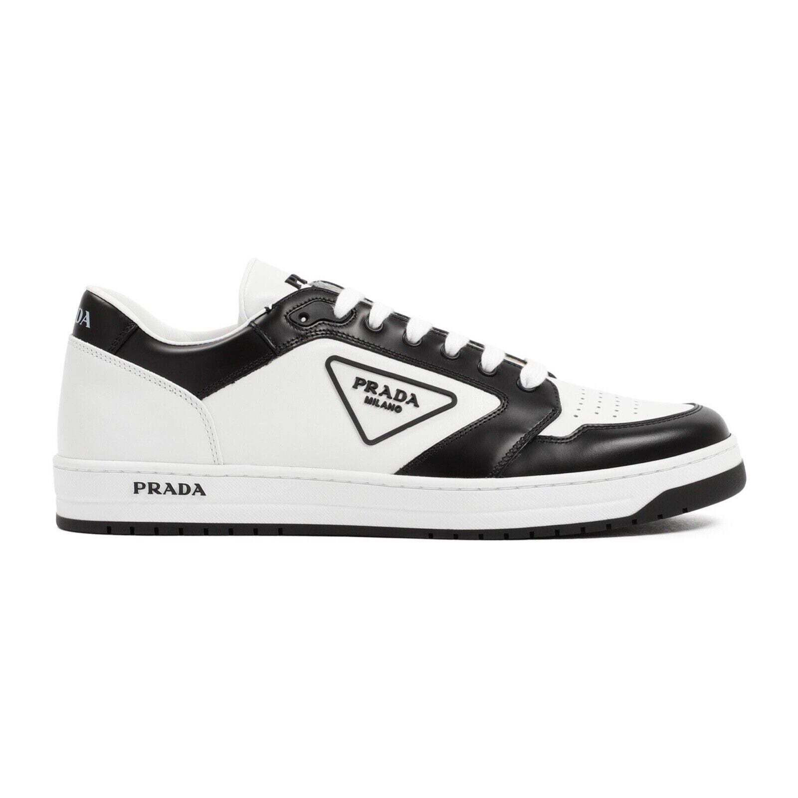 Prada Prada District Leather Flat Low Sneaker UK 11 US 12 Size US 12 / EU 45 - 1 Thumbnail