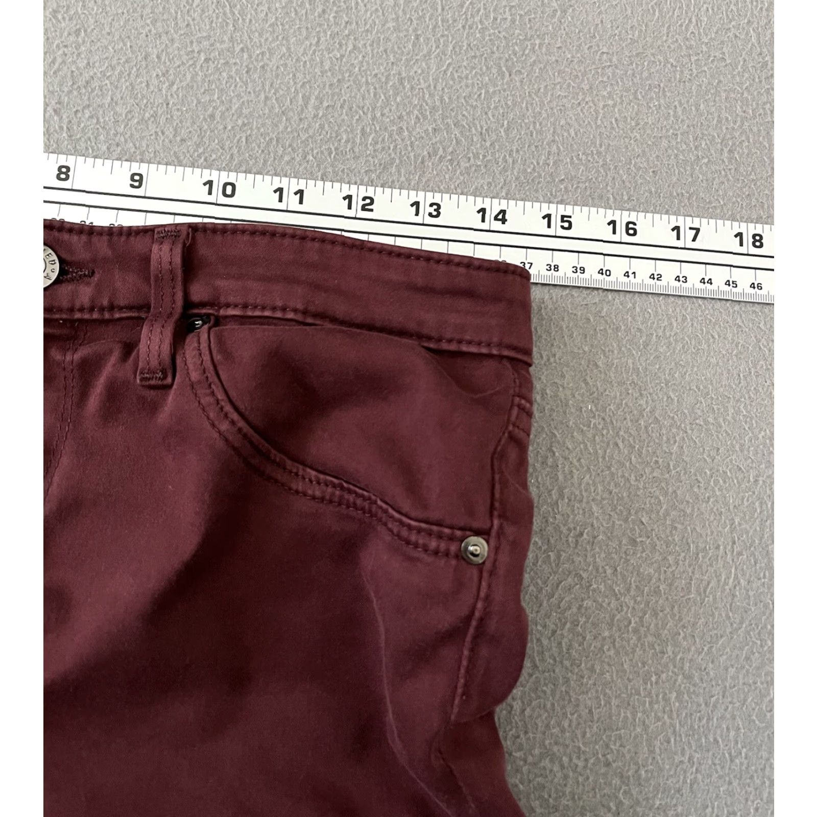 Vintage VINTAGE Adriano Goldschmied The Legging Ankle Super Skinny Women Pants 27R Maroon Size 27" / US 4 / IT 40 - 5 Thumbnail
