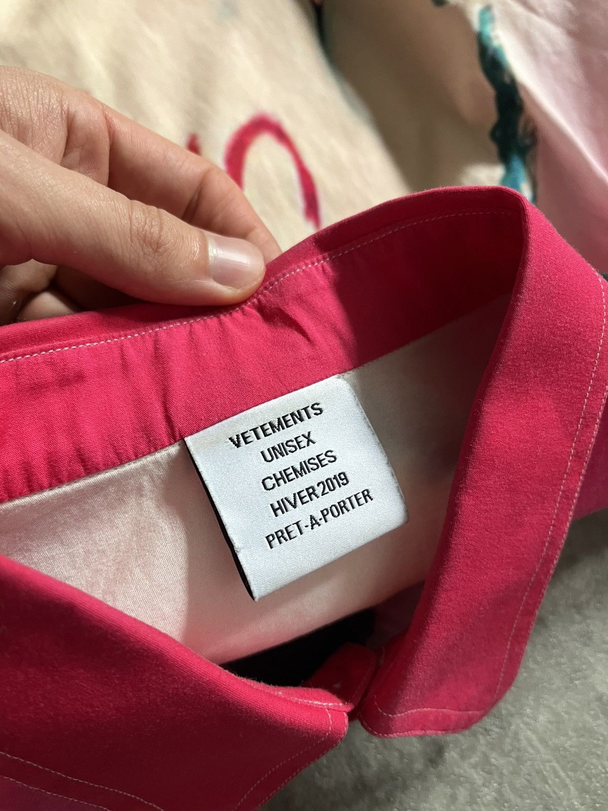 Vetements Vetements A/W 2018 Marilyn Manson button up shirt pink Size US L / EU 52-54 / 3 - 11 Thumbnail