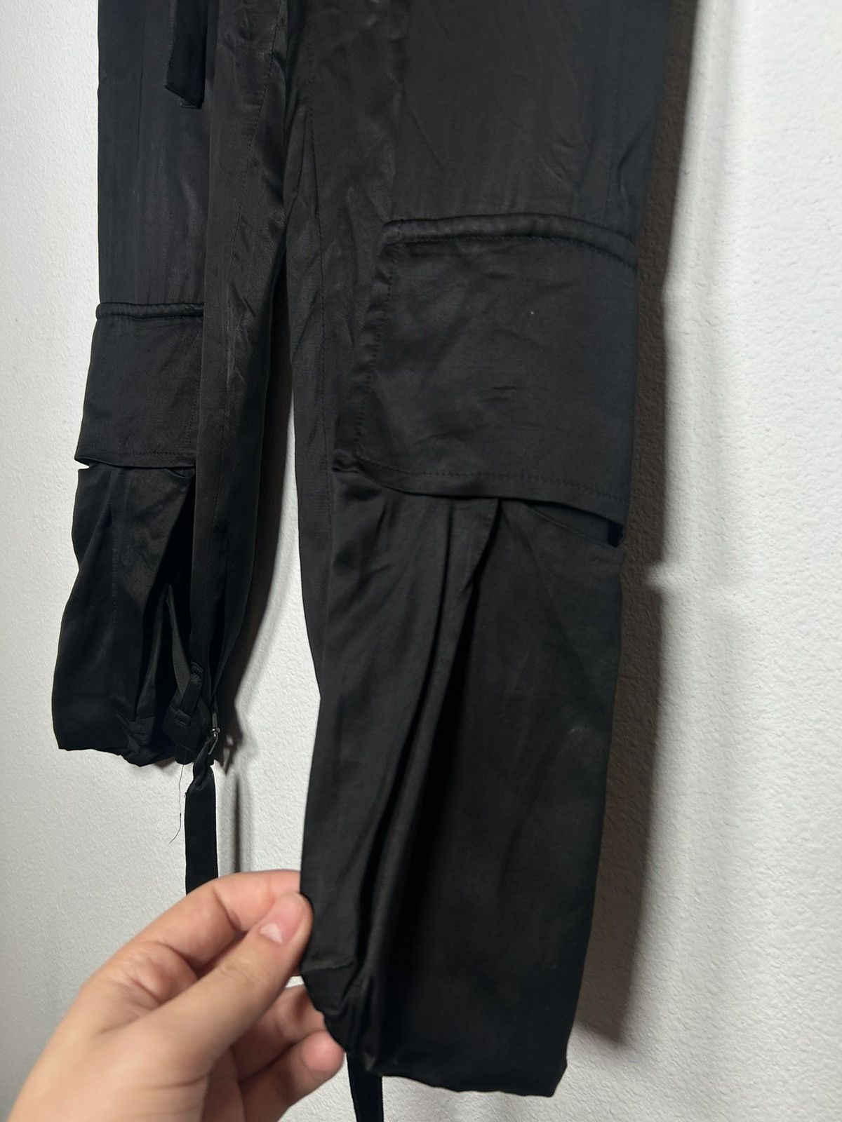 Ann Demeulemeester Satin Bondage Parachute Pants Size US 32 / EU 48 - 5 Thumbnail