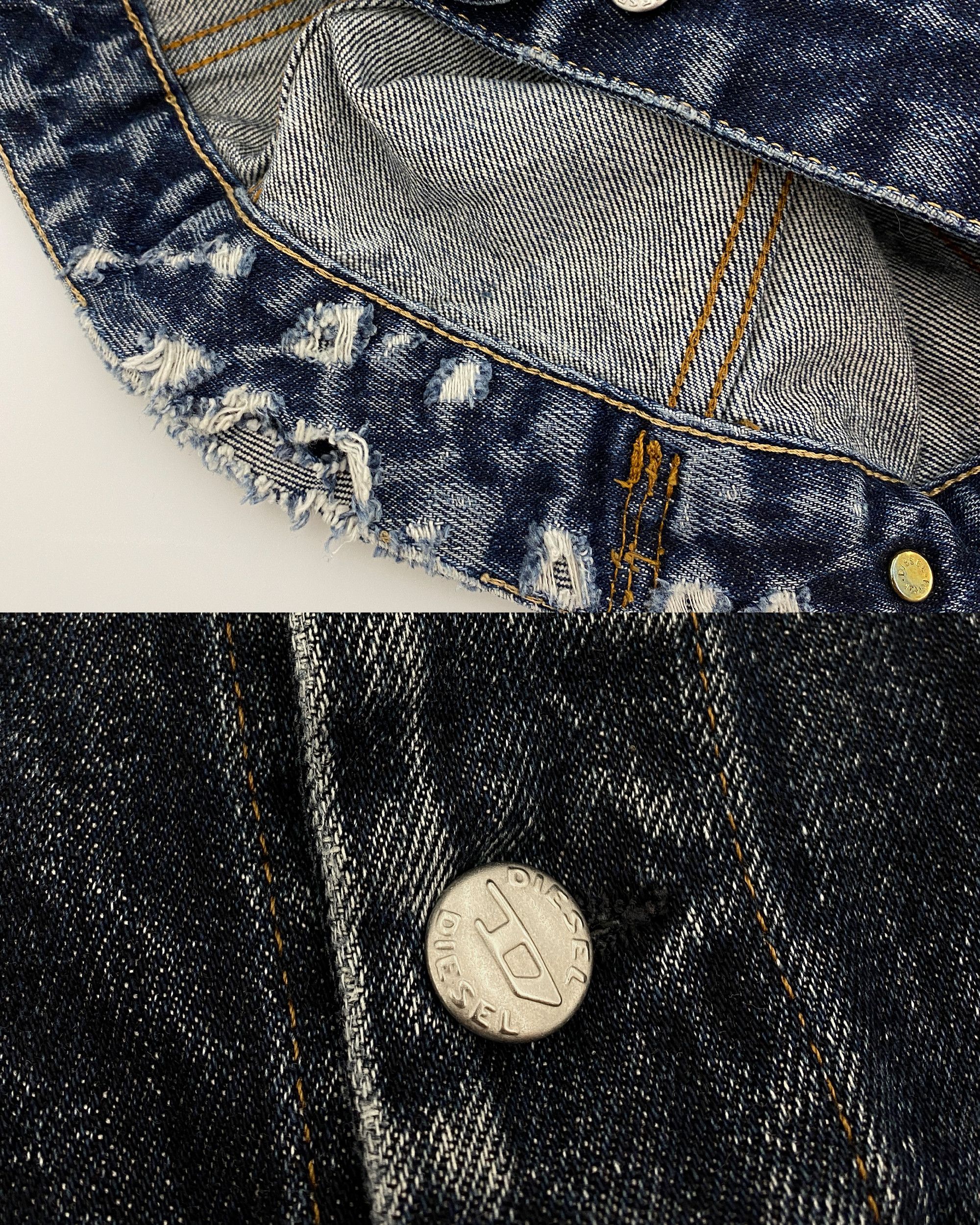 Diesel 2000s Faded Denim Jacket Size L / US 10 / IT 46 - 5 Thumbnail