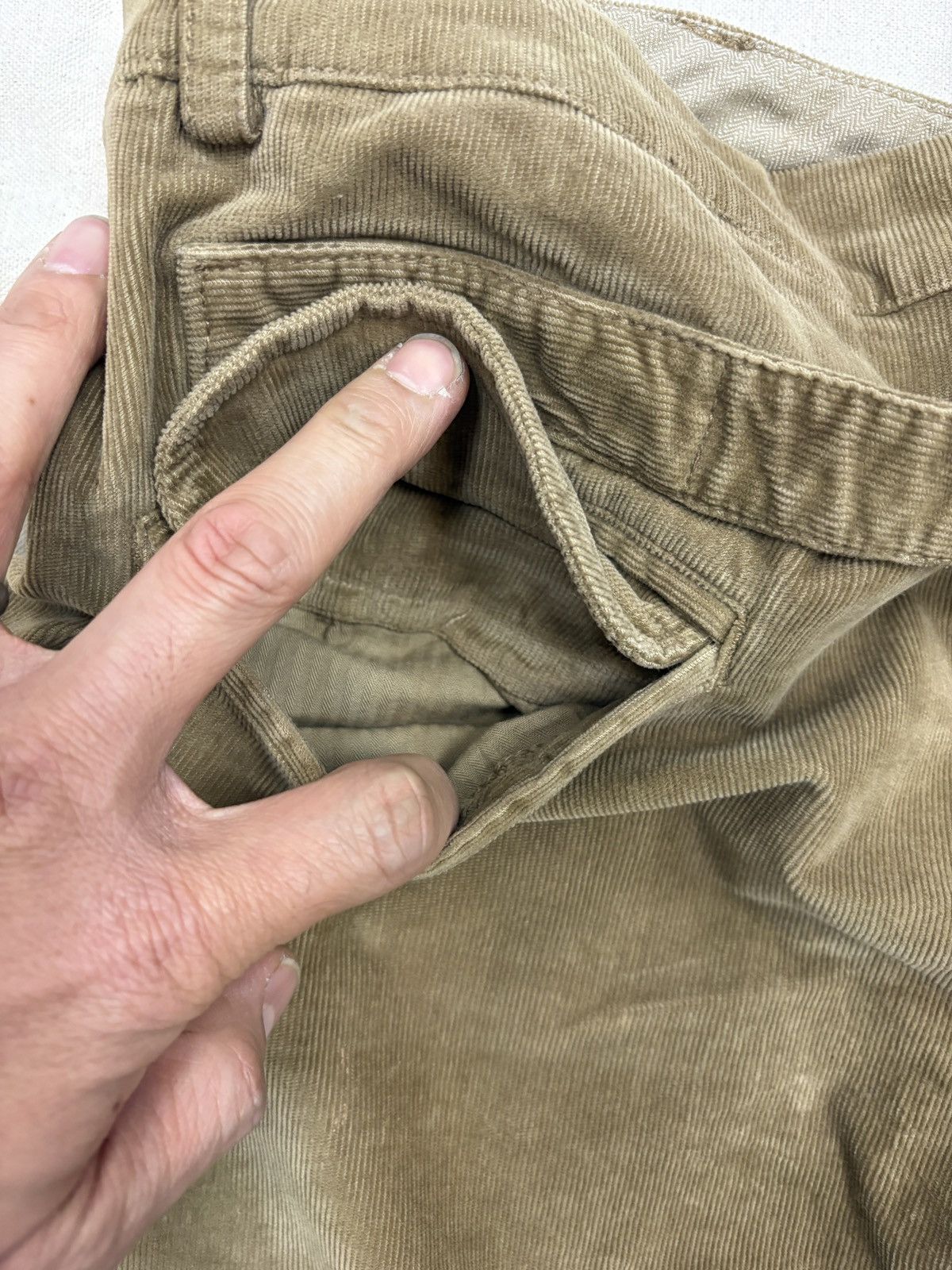 Barena BARENA Tapered Corduroy Trousers Camel Brown IT 50 (US 34) Size US 34 / EU 50 - 9 Thumbnail