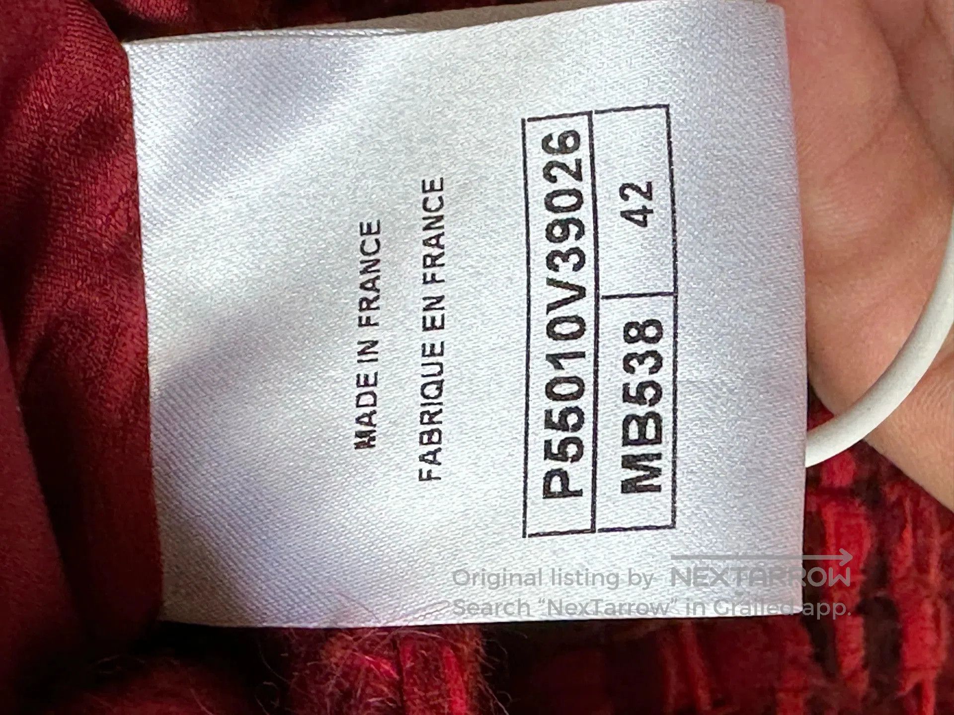 Chanel Chanel Red Tweed Mid-Length Coat FR42. Size US XS / EU 42 / 0 - 4 Thumbnail