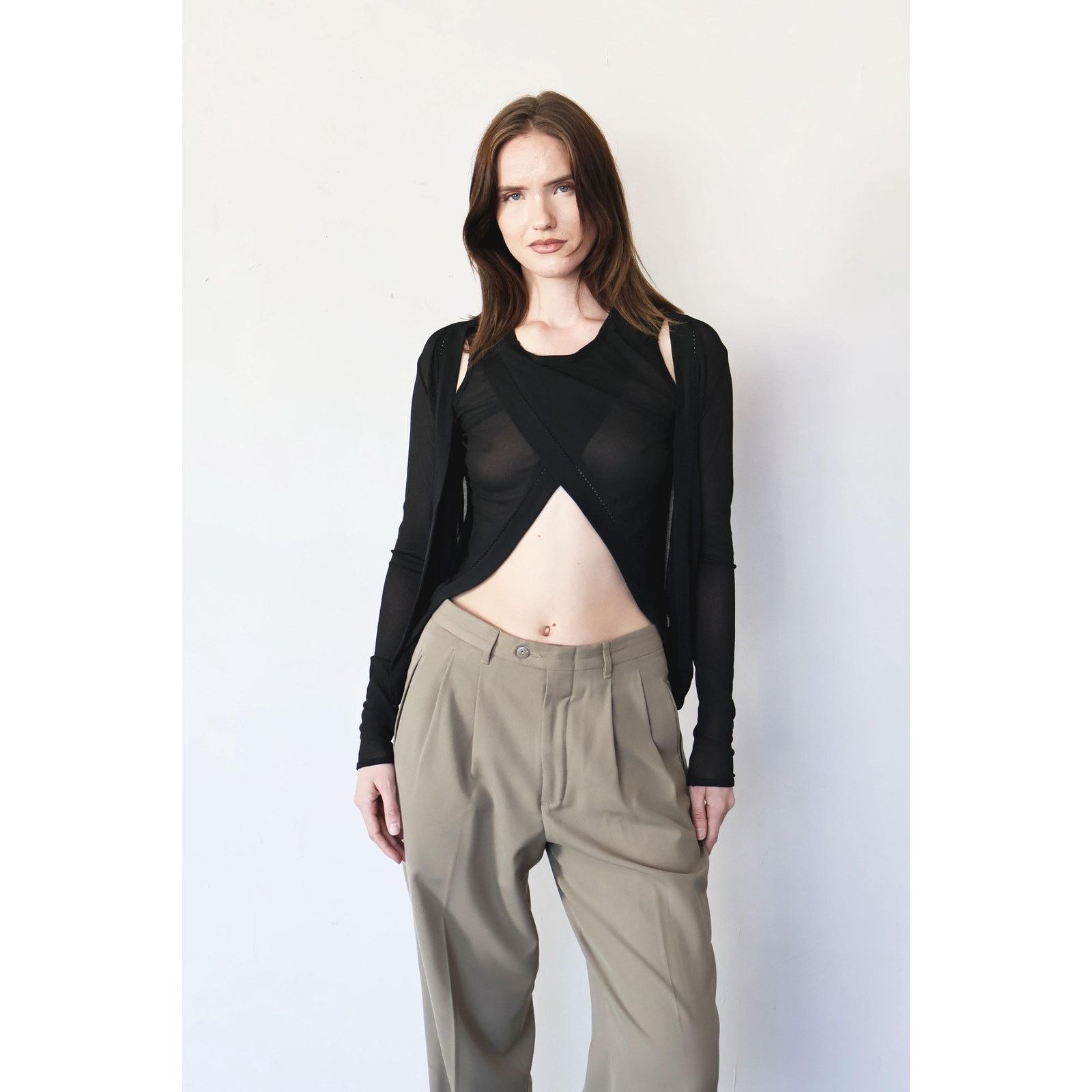 Jean Paul Gaultier Archival Jean Paul Gaultier FEMME Rare Knit Wrap Around Top Size S / US 4 / IT 40 - 6 Thumbnail
