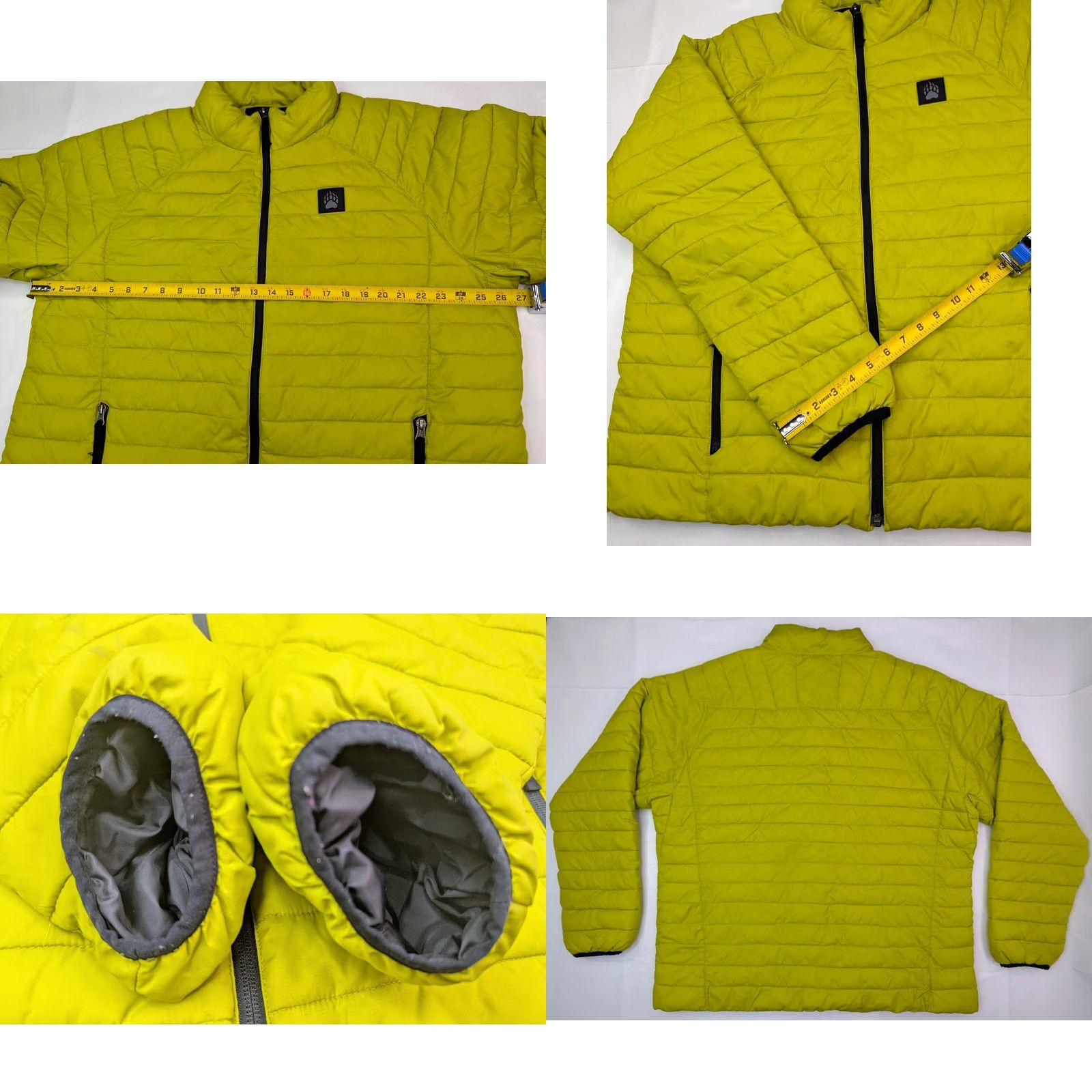 Etro Duluth Alaskan Hardgear Puffer Jacket Men XL Zip Yellow Retro Linen? Size US XL / EU 56 / 4 - 9 Thumbnail