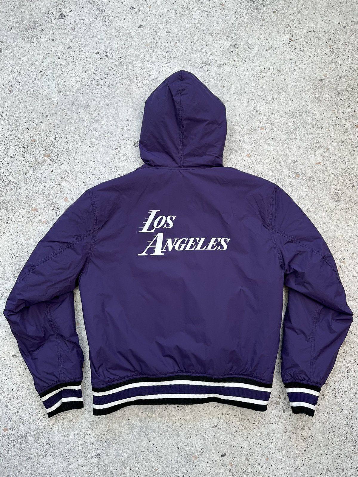 NBA × Nike NEW🔥 Nike Los Angeles Lakers LA Purple light jacket Men M Size US M / EU 48-50 / 2 - 12 Thumbnail
