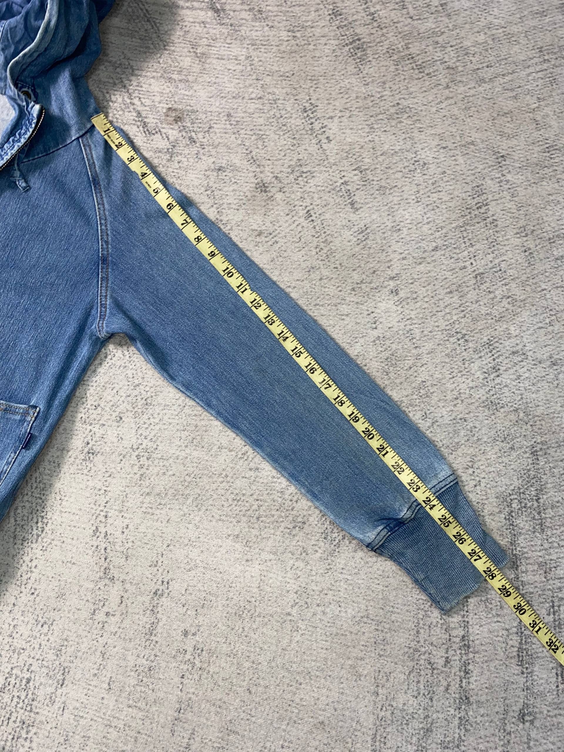 Addict Clothes Japan Westwood Outfitters Denim Blue Distressed Hooded Jacket Size S / US 4 / IT 40 - 10 Thumbnail