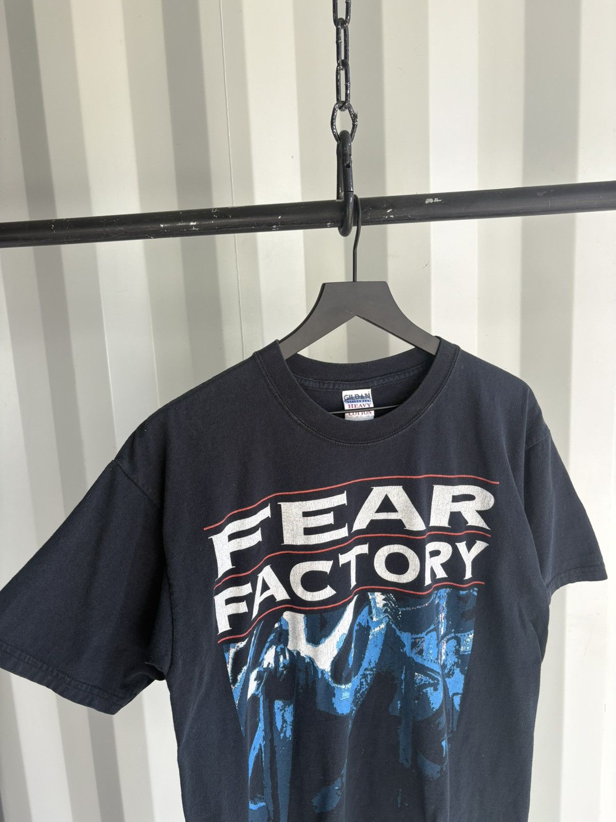 Band Tees Fear Factory Mind Faded Distressed ERD Grunge WCC Thrashed Size US L / EU 52-54 / 3 - 3 Thumbnail