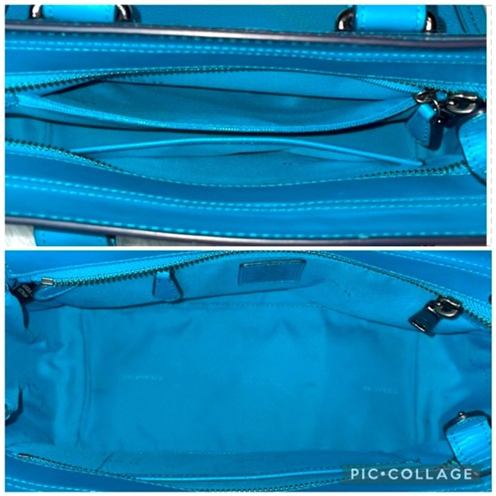 Coach Coach Swagger 27 Satchel Crossbody + Wallet Set Turquoise Size ONE SIZE - 11 Thumbnail
